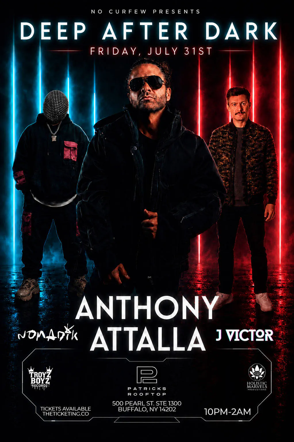 NO CURFEW Presents: Anthony Attalla event banner