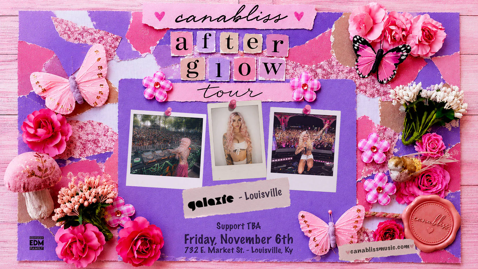 Canabliss: After Glow Tour at Galaxie - Louisville event banner