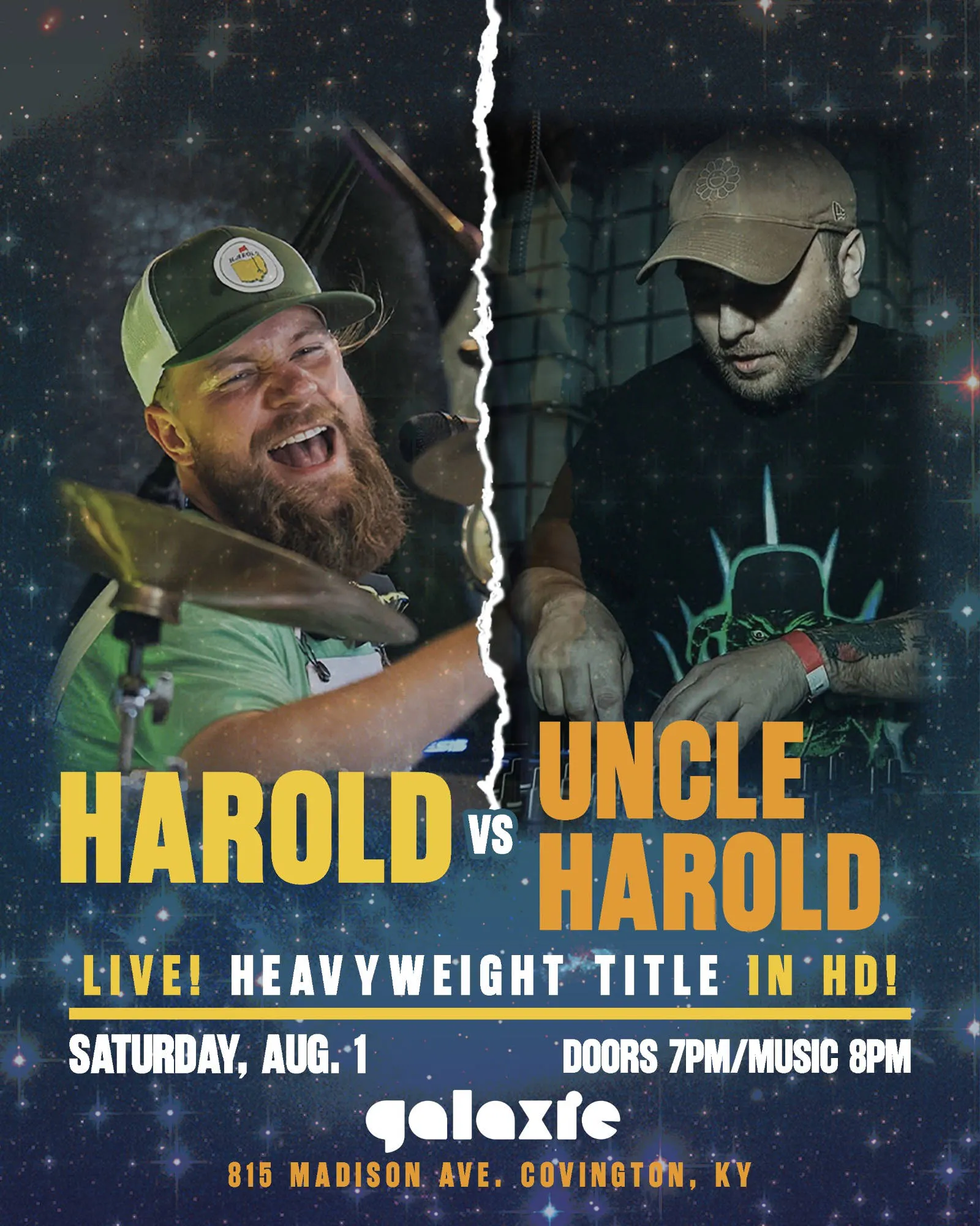 Harold vs Uncle Harold event banner