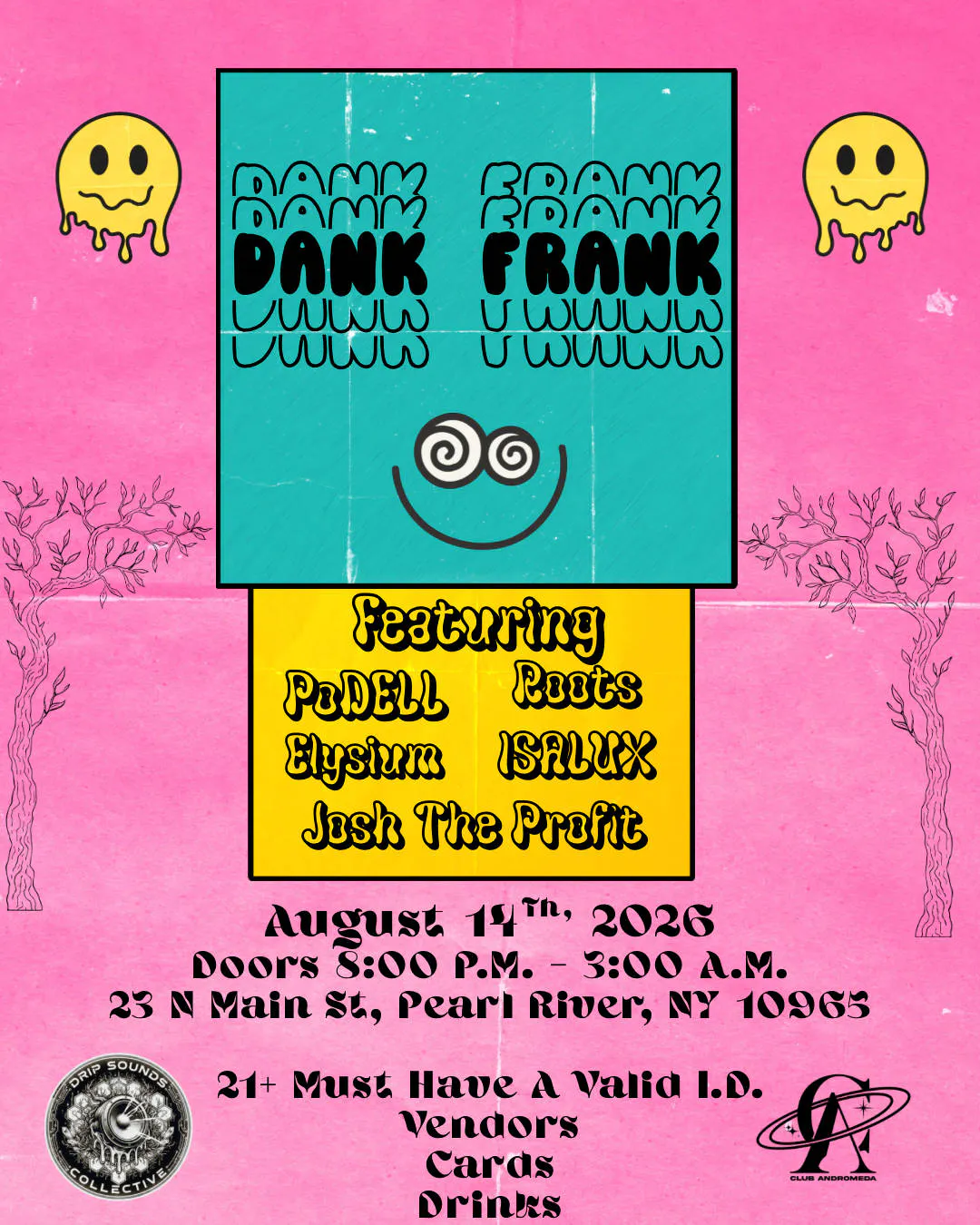 Dank Frank event banner