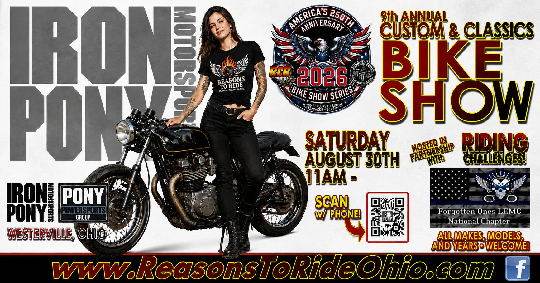 IRON PONY 9th Annual Bike Show event banner