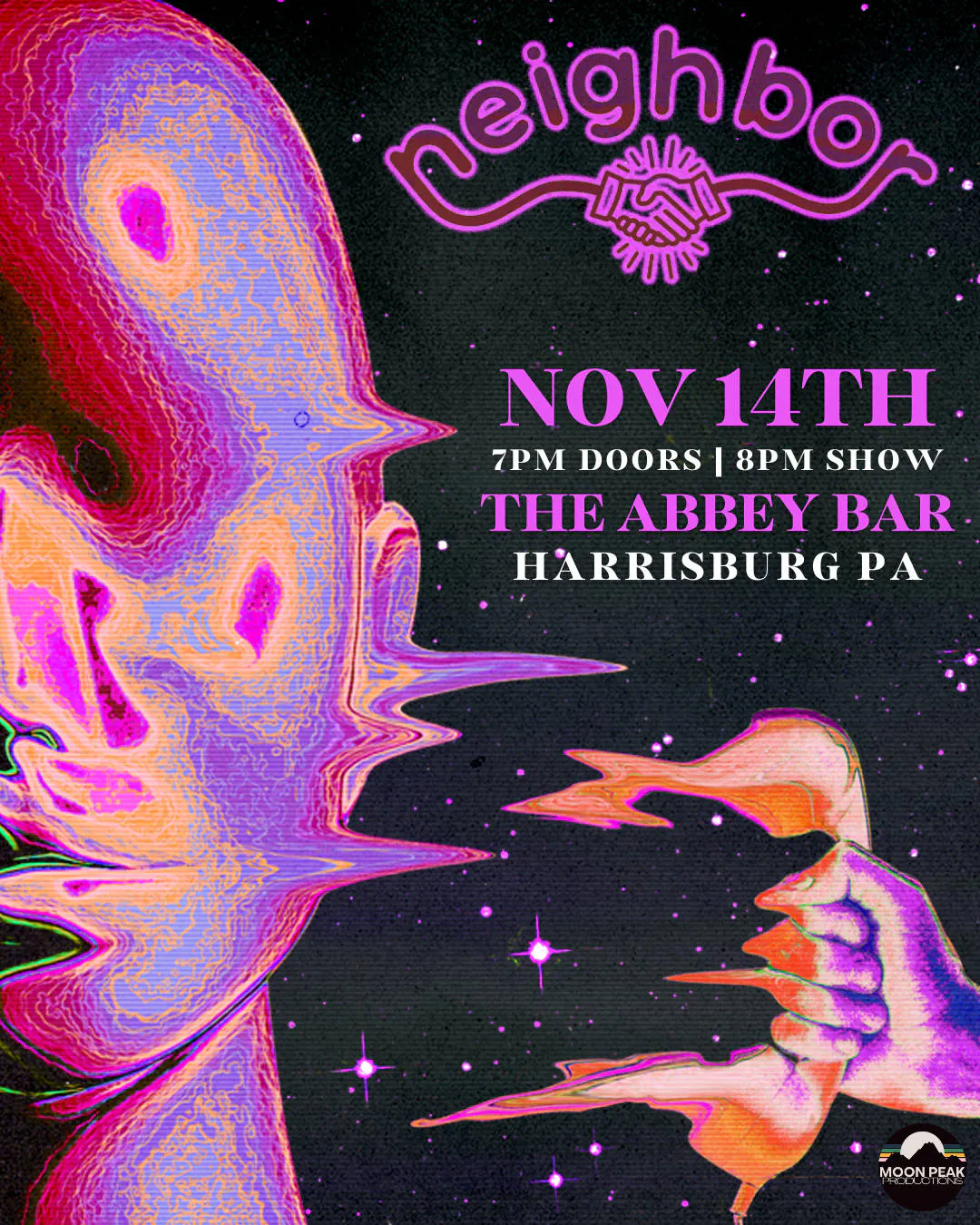 Neighbor | November 14th | The Abbey Bar | Harrisburg PA event banner
