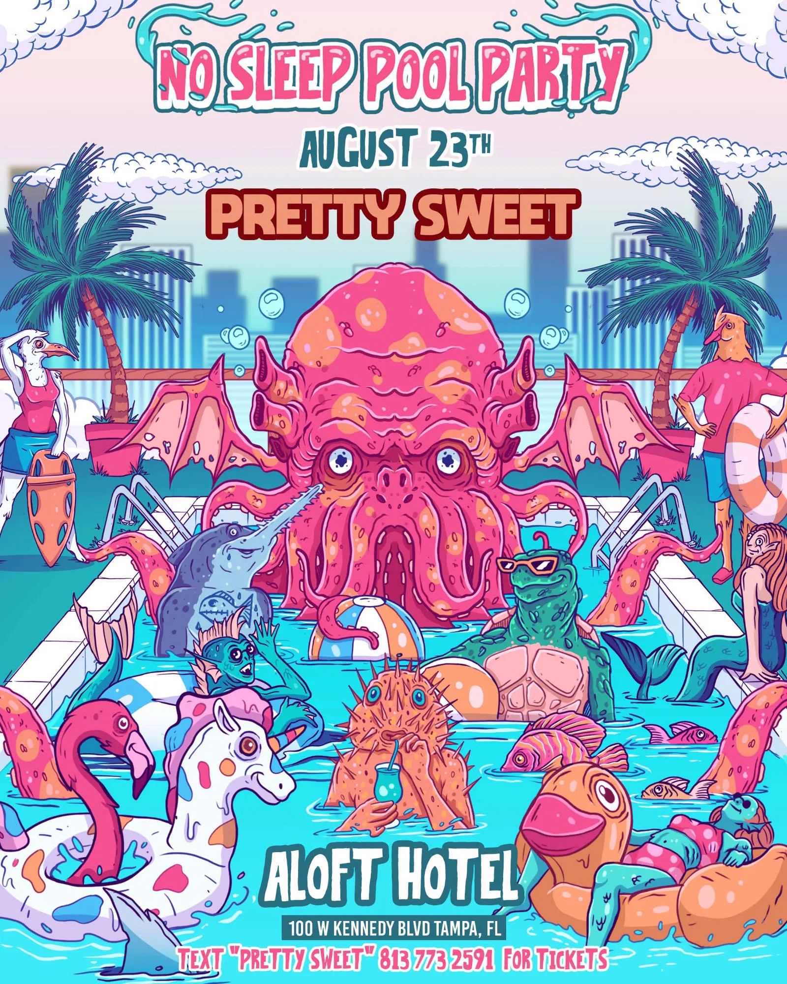 No Sleep Pool Party: Pretty Sweet event banner