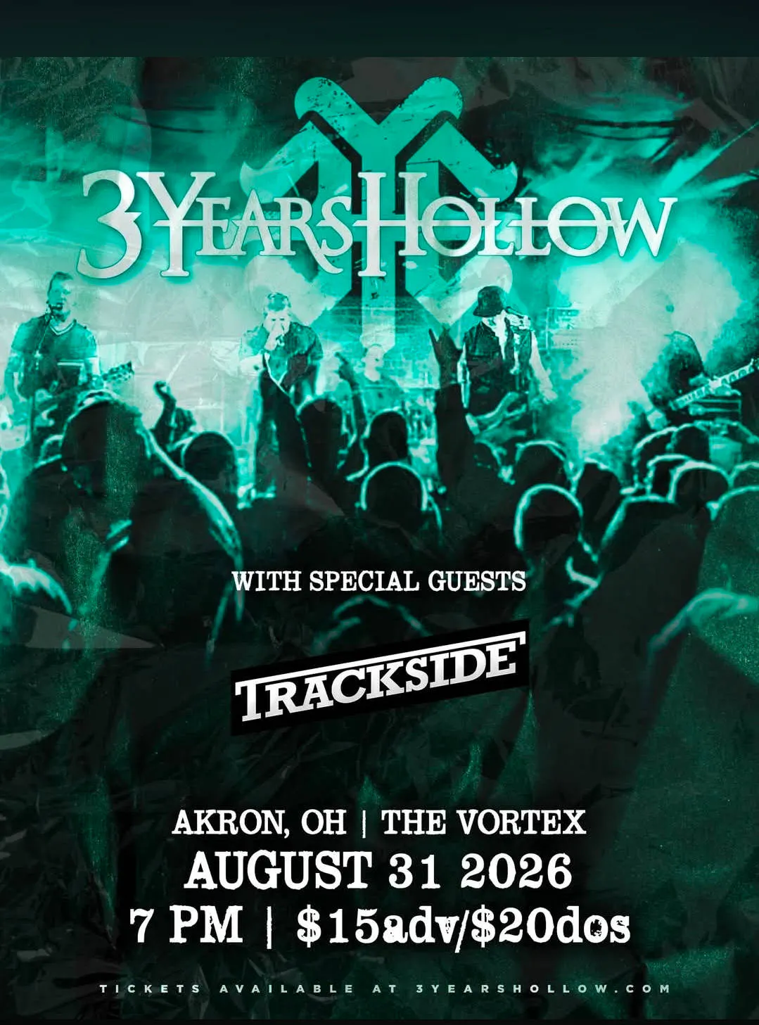 Three Years Hollow live at The Vortex event banner