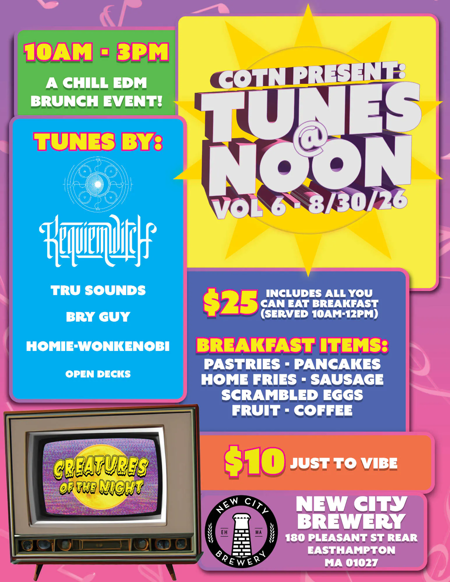 Tunes @ Noon! Vol.6 - 8/30/26 event banner