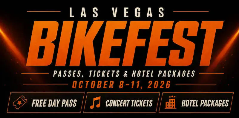 25th Anniversary of Las Vegas BikeFest event banner
