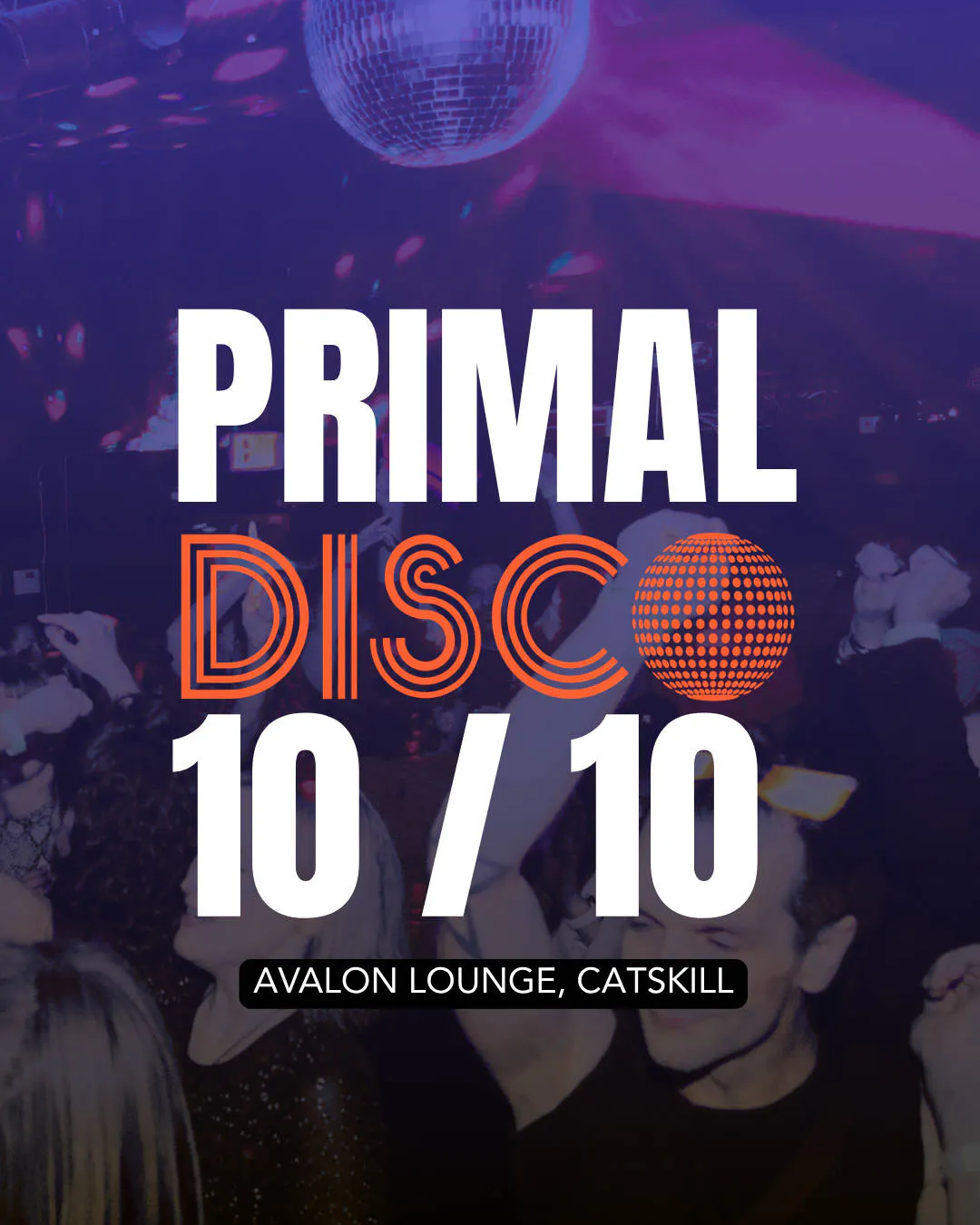 PRIMAL DISCO 10/10/26 event banner