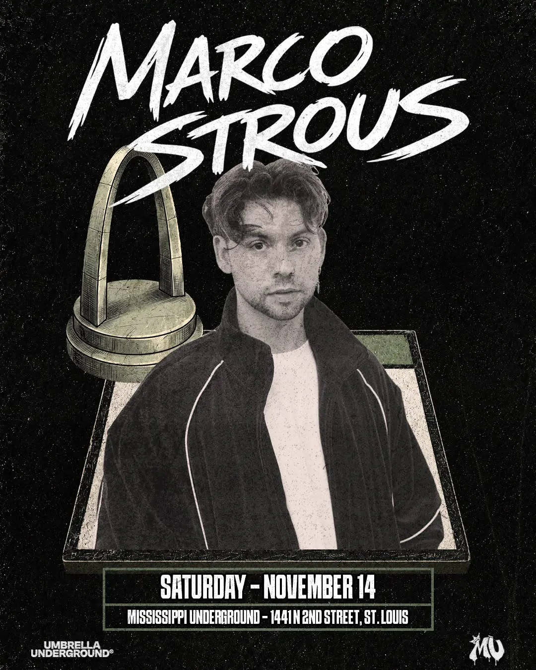 Marco Strous @Mississippi Underground event banner
