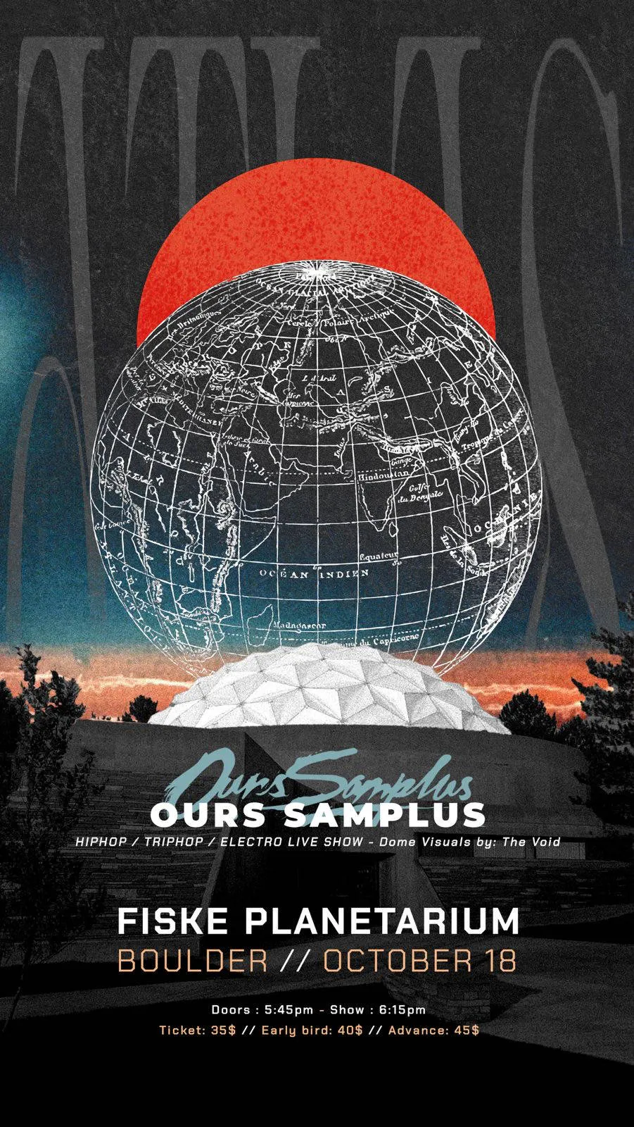 Ours Samplus @ Fiske Planetarium event banner