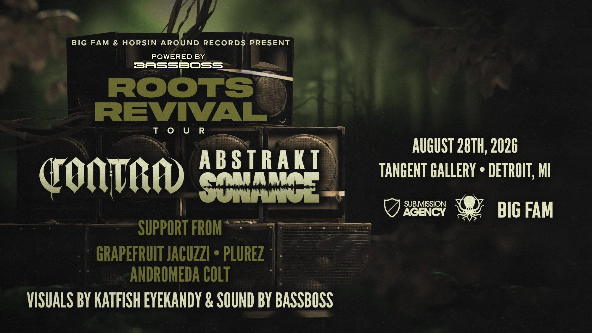 CONTRA & ABSTRAKT SONANCE @ TANGENT GALLERY event banner