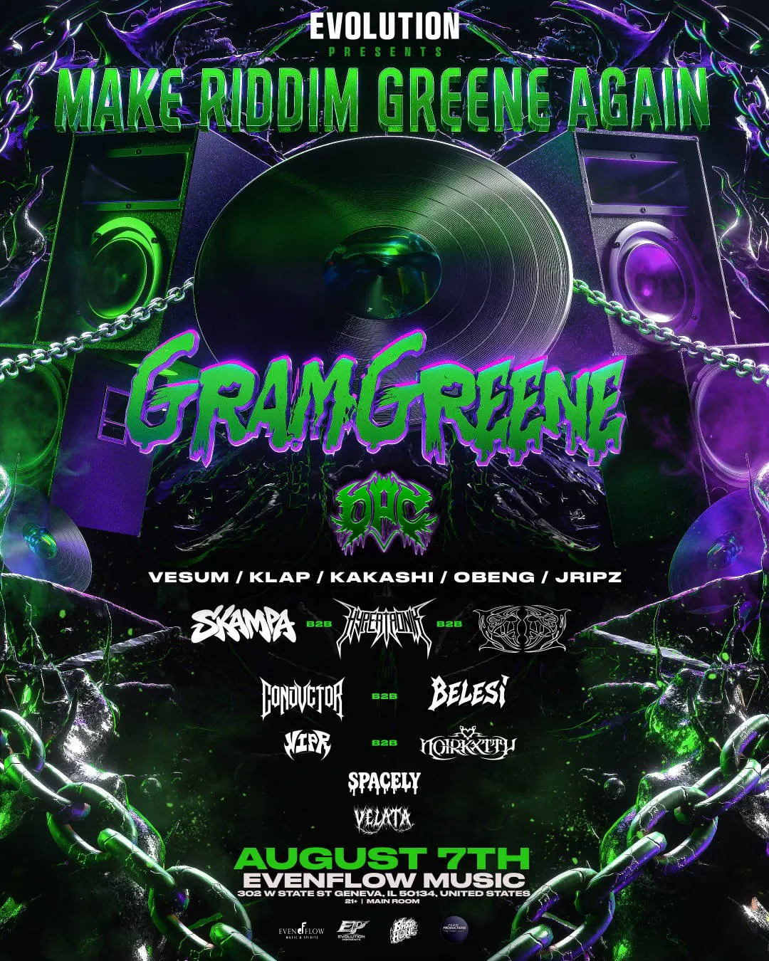 MAKE RIDDIM GREENE AGAIN event banner
