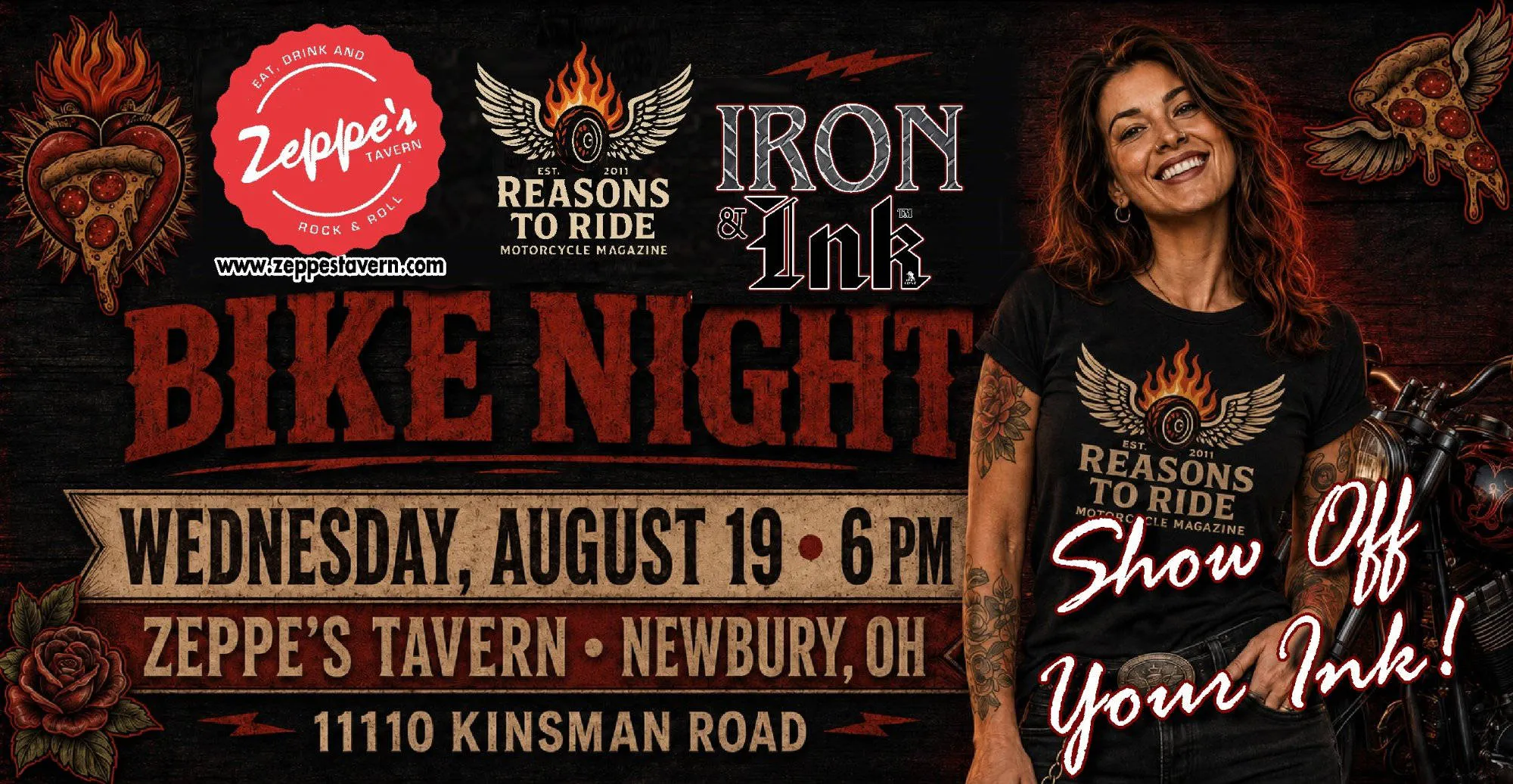 Zeppe's - IRON & INK TATTOO PARTY event banner