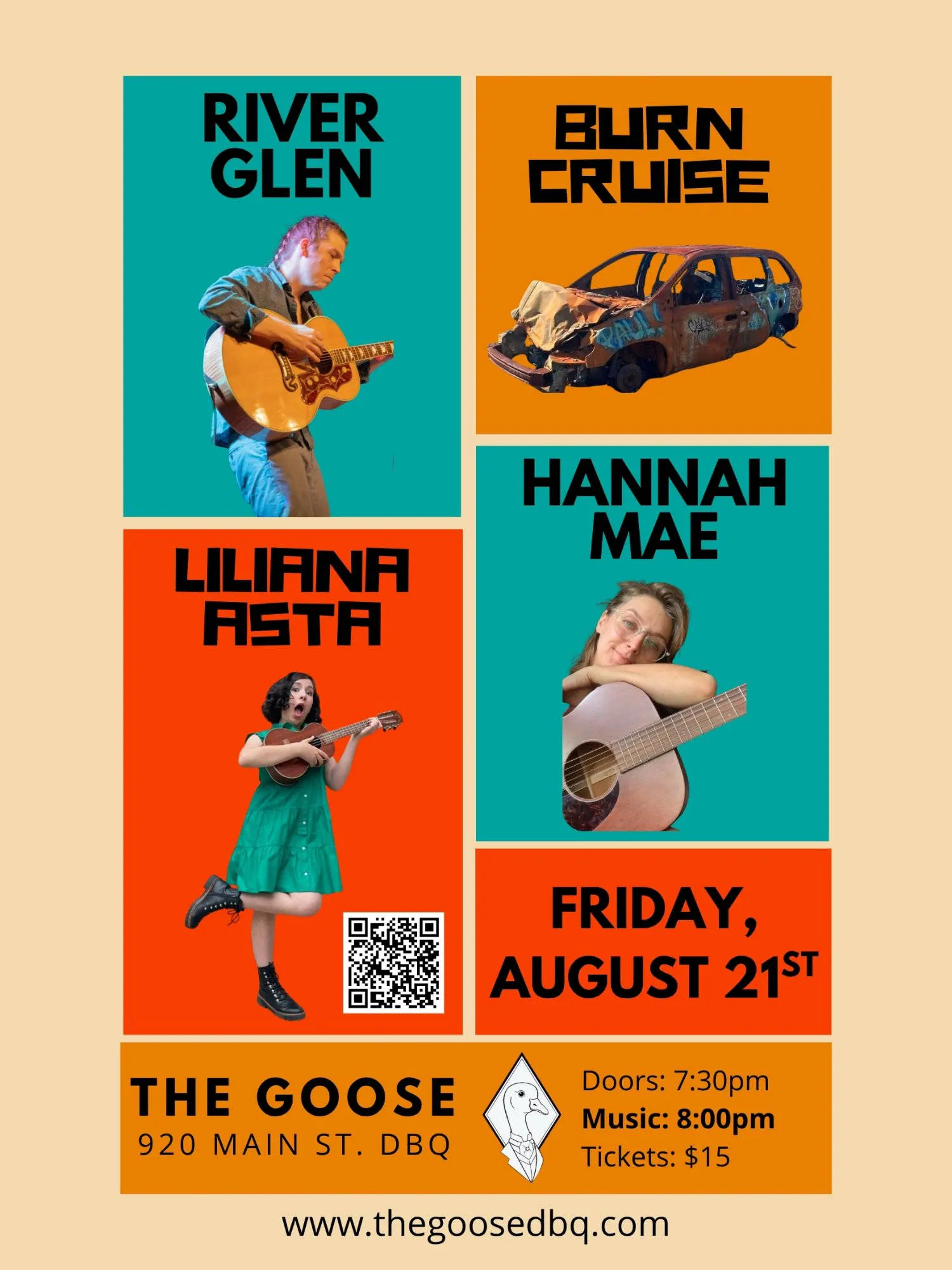 An Evening with River Glen & Friends - The Goose event banner