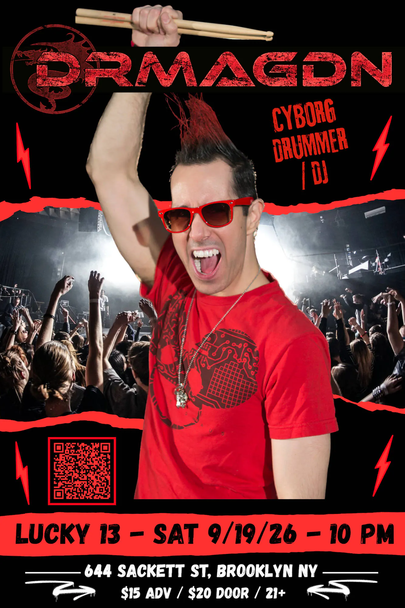 DRMAGDN - Lucky 13 - Brooklyn NY - Sat 9/19/26 - 10pm event banner