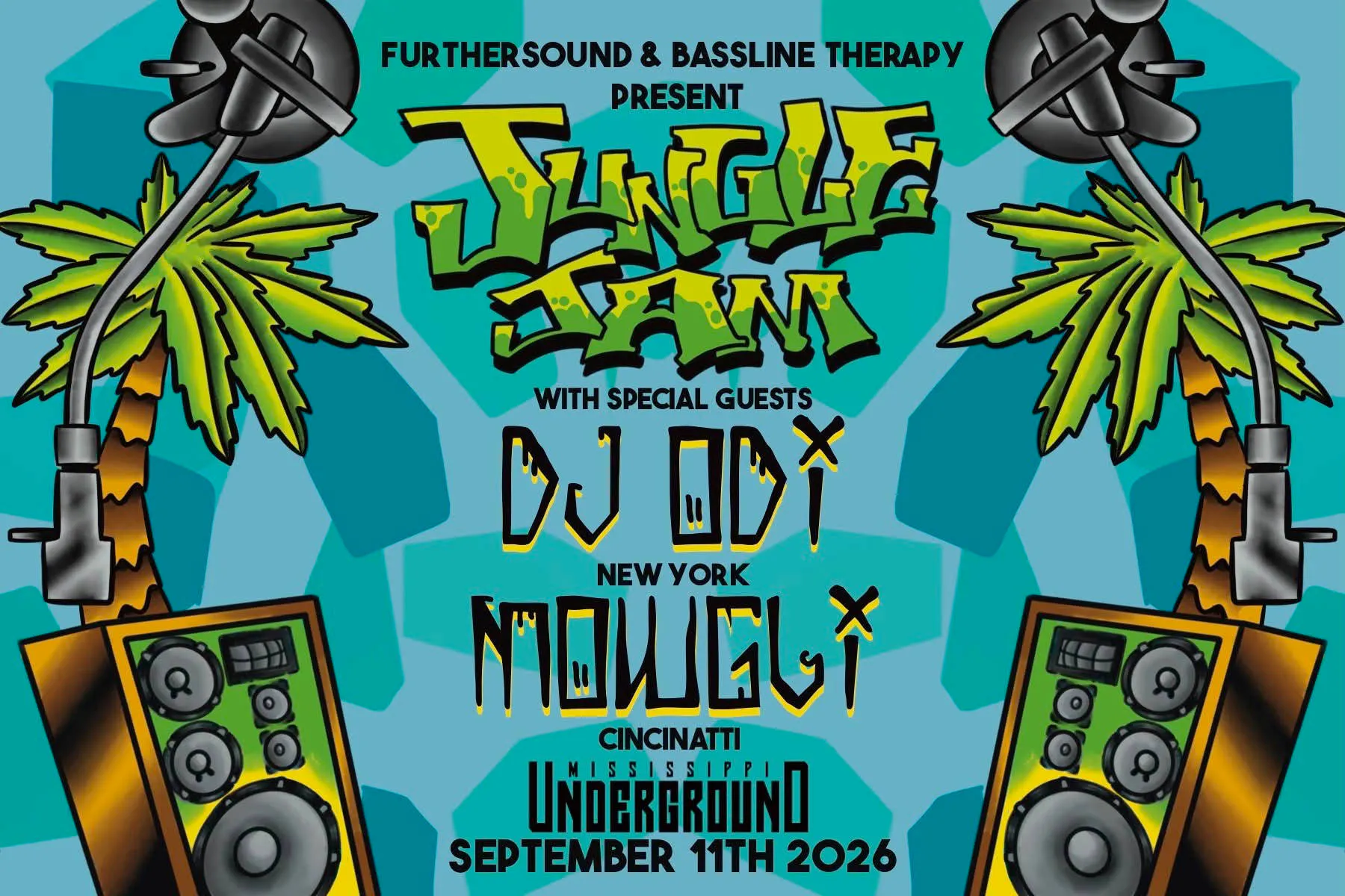 JUNGLE JAM w/ DJ ODI and MOWGLI event banner