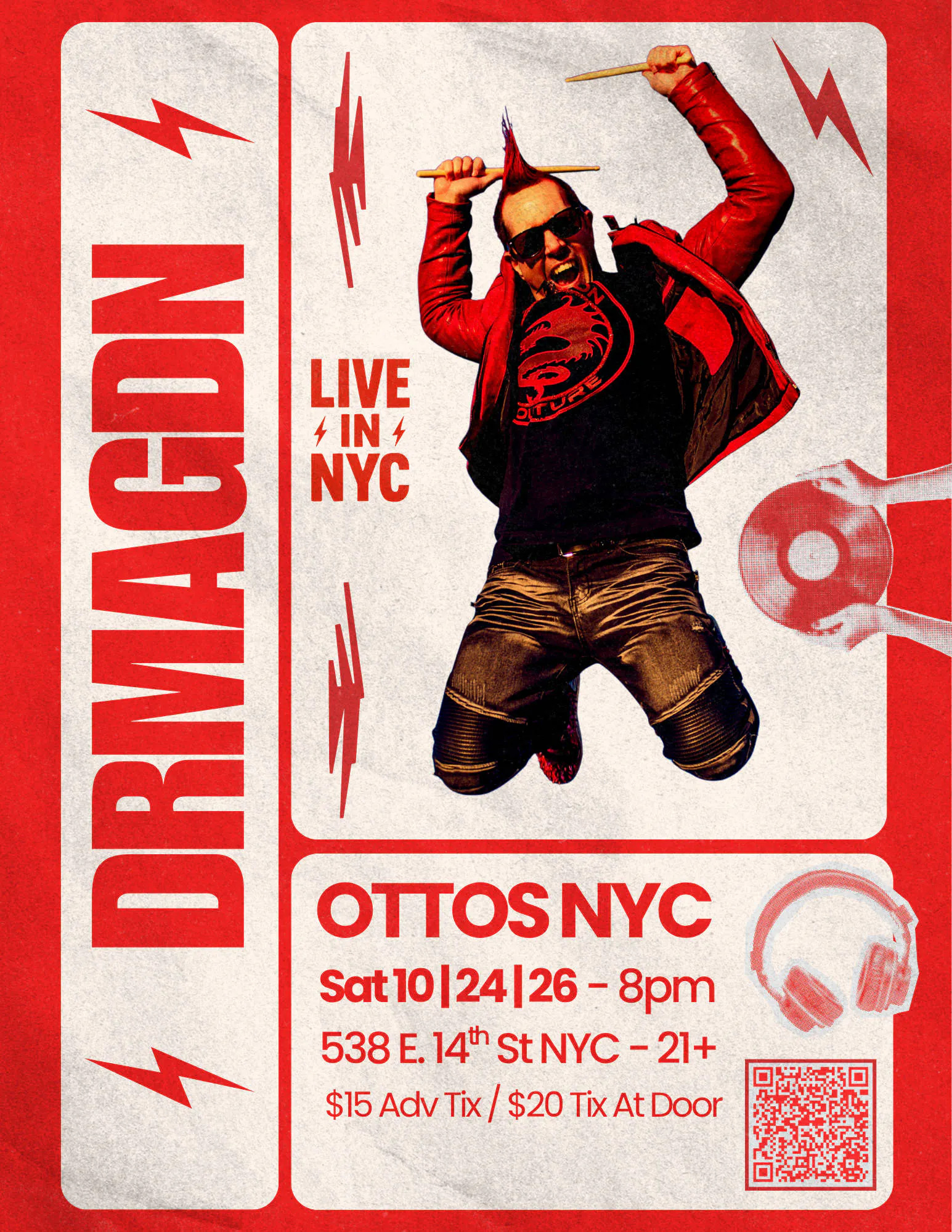 DRMAGDN - Otto's NYC - Sat 10/24/26 - 8pm event banner
