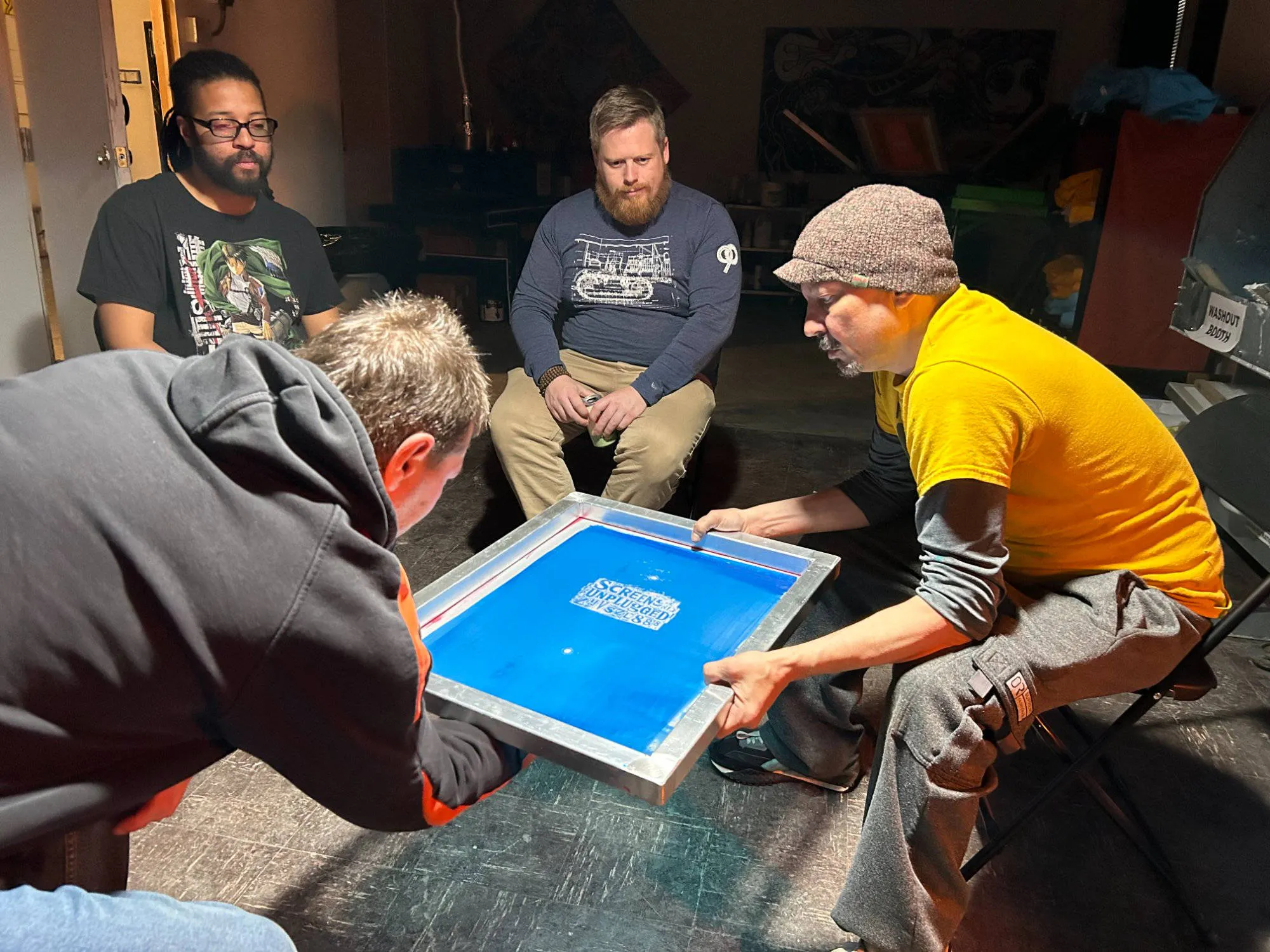 Screens Unplugged - T-Shirt Printing event banner