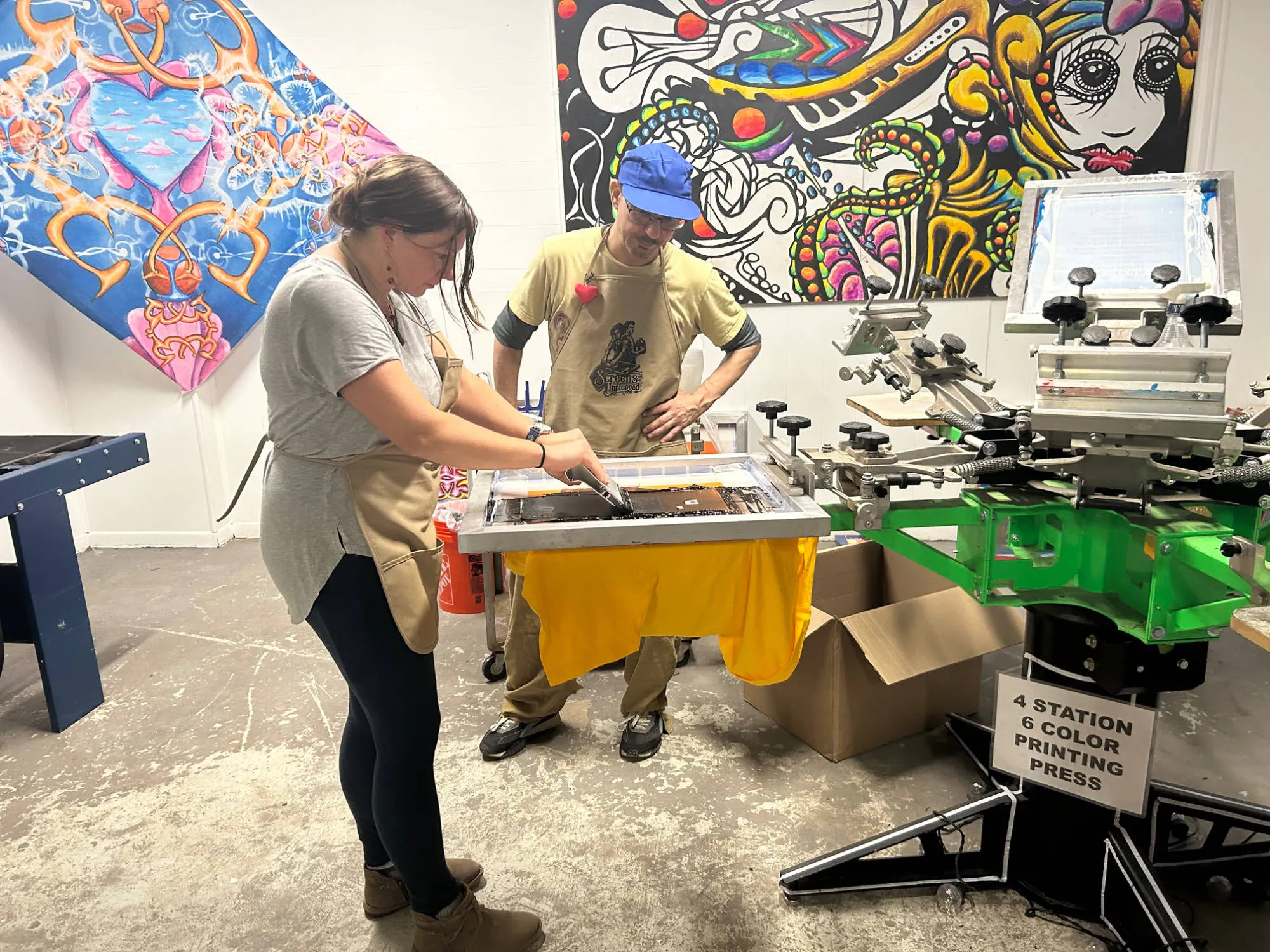 Screens Unplugged - T-Shirt Printing event banner