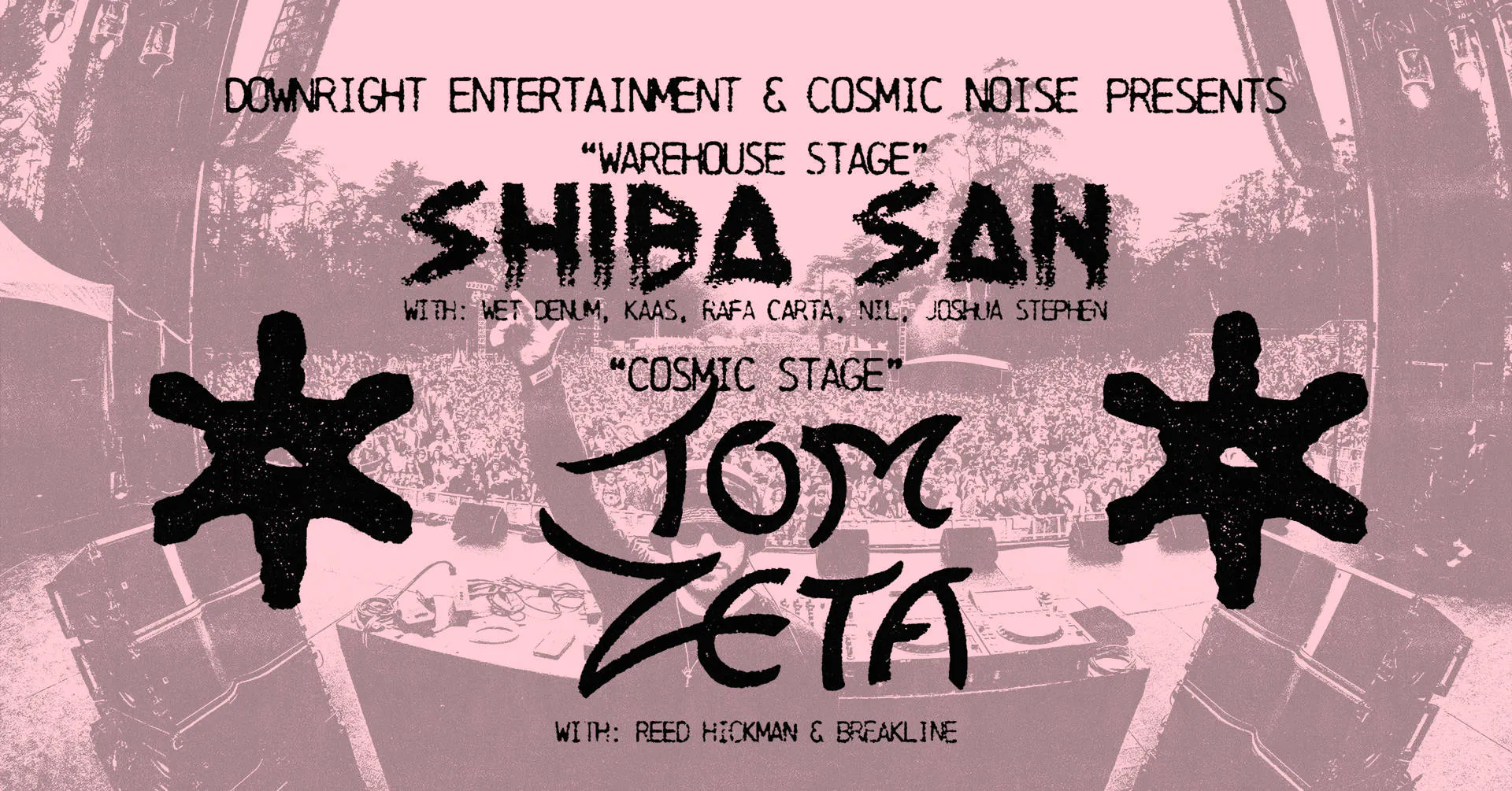 SHIBA SAN & TOM ZETA event banner