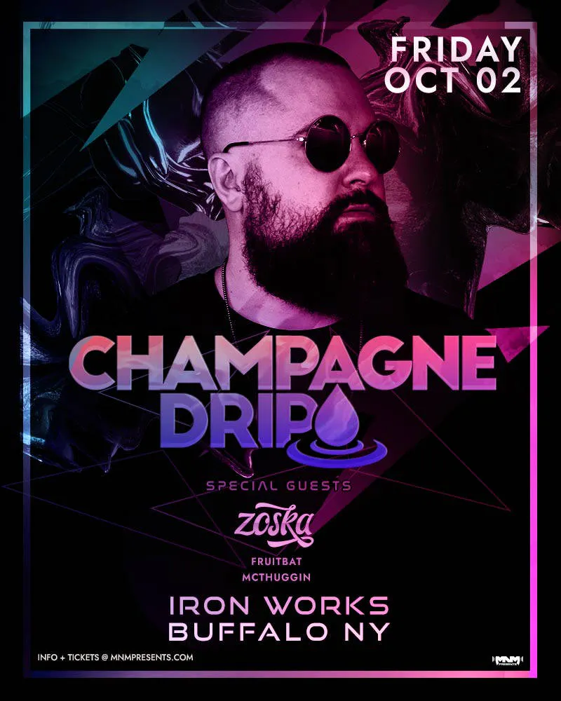 Champagne Drip event banner