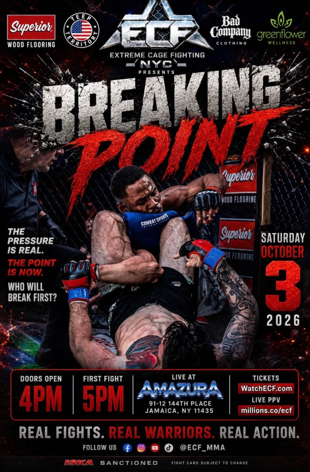 ECF Breaking Point event banner