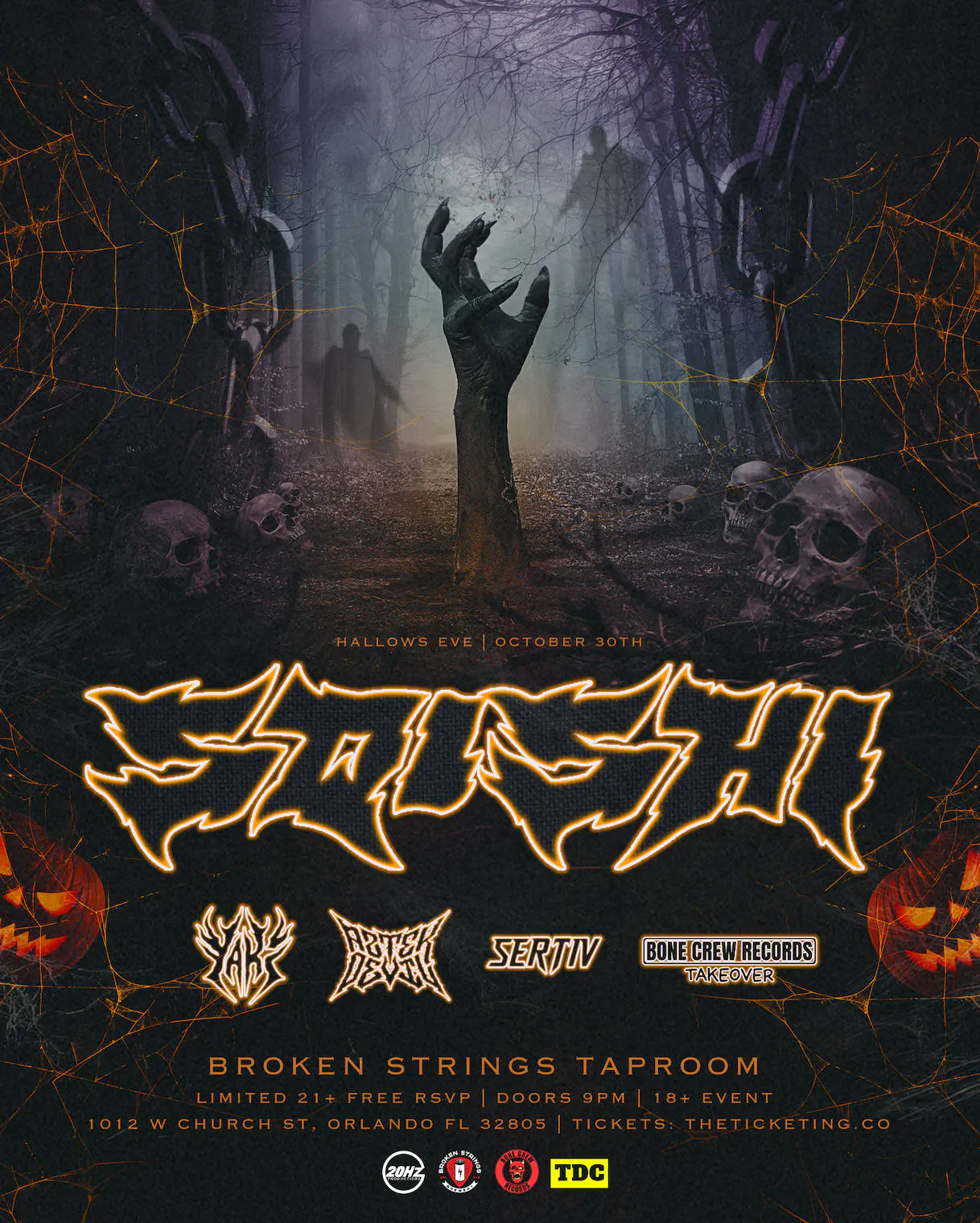 SQISHI HALLOWS EVE event banner