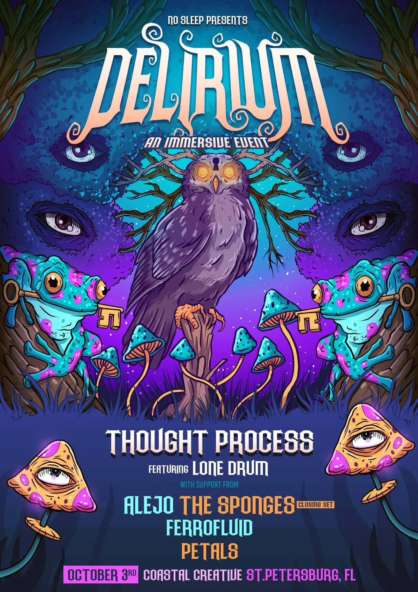 Delirium: An Immersive Experience w/ Thought Process event banner
