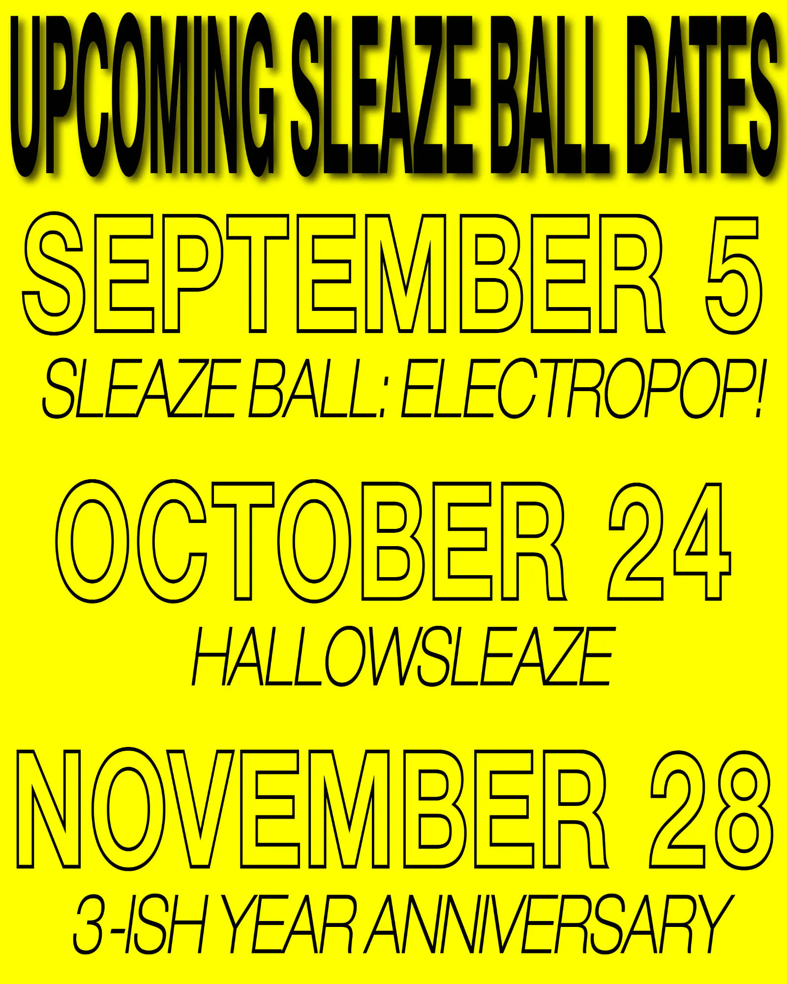 Sleaze Ball: Electropop! @ Nietzsche's - 9.5.2026 event banner