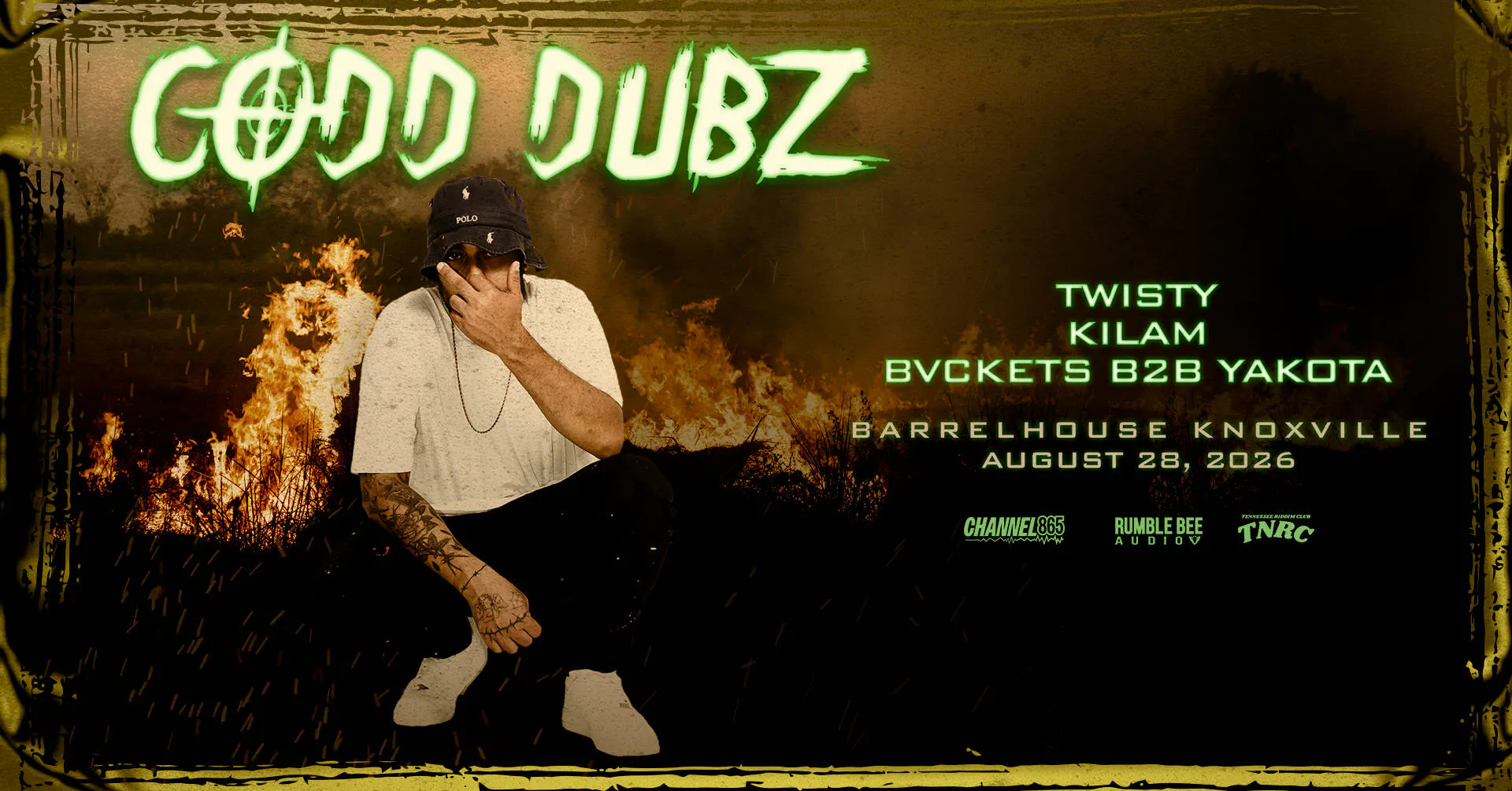 Codd Dubz at Barrelhouse Knoxville event banner