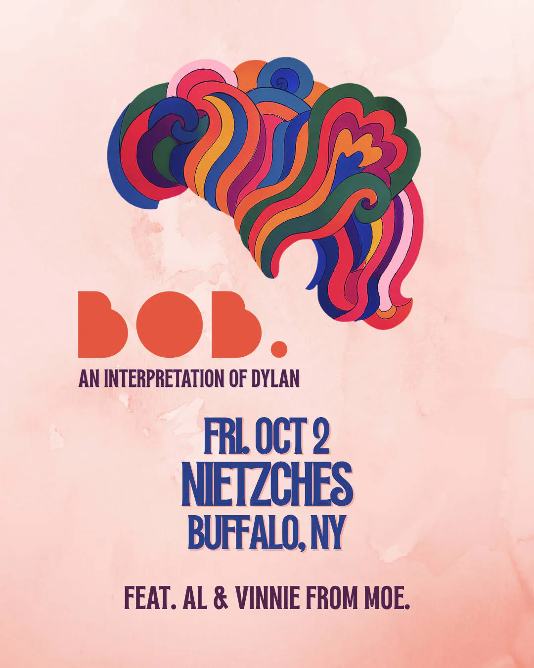 bob. featuring Al + Vinnie from moe. @ Nietzsche's - 10.2.2026 event banner