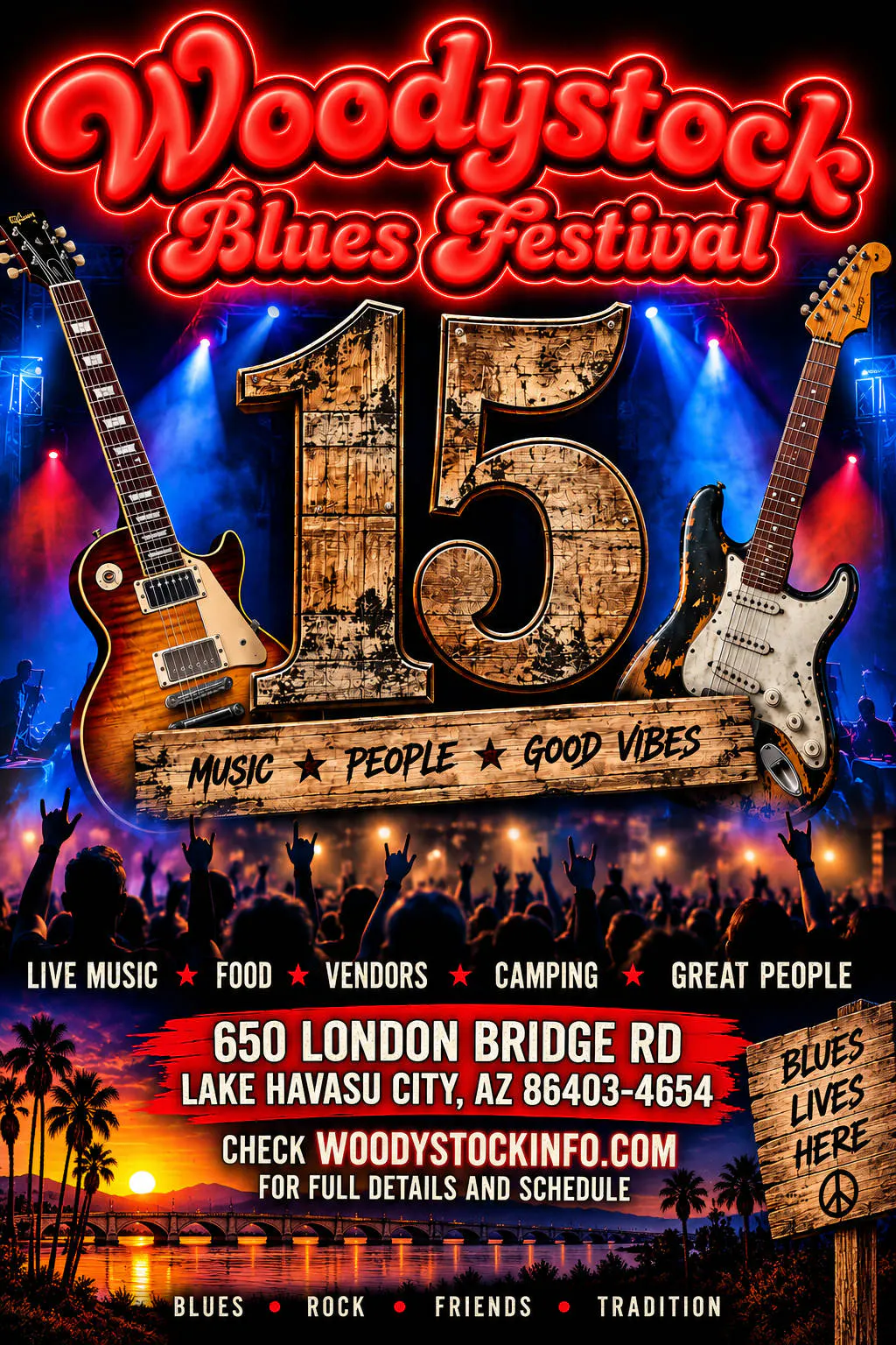 Woodystock Blues & Brews Festival 2027 event banner