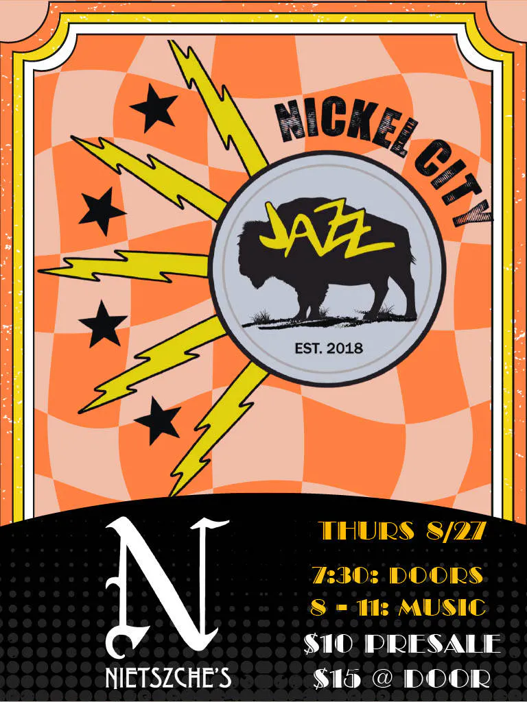 Nickel City Jazz @ Nietzsche's - 8.27.2026 event banner