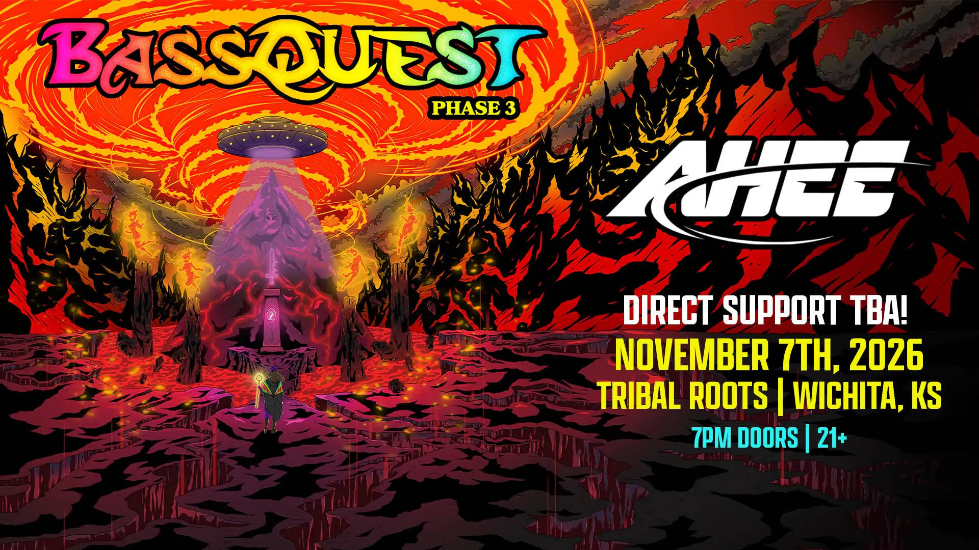 Tribal Roots presents Ahee event banner