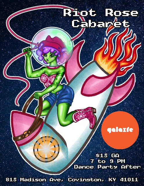 Galaxie Presents Riot Rose Cabaret event banner