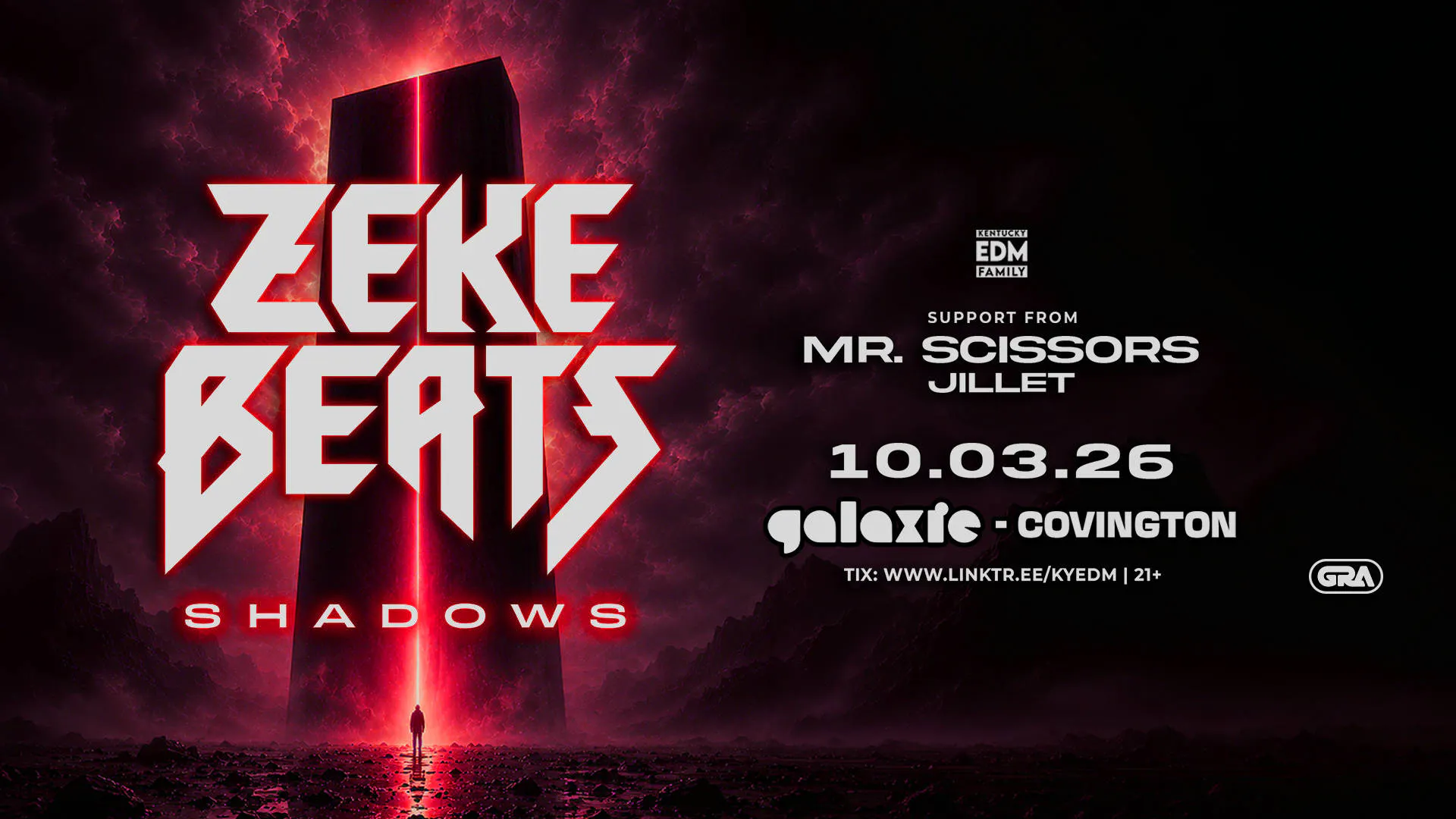 Zeke Beats: Shawdows Tour w/ Mr. Scissors &  JiLLET event banner