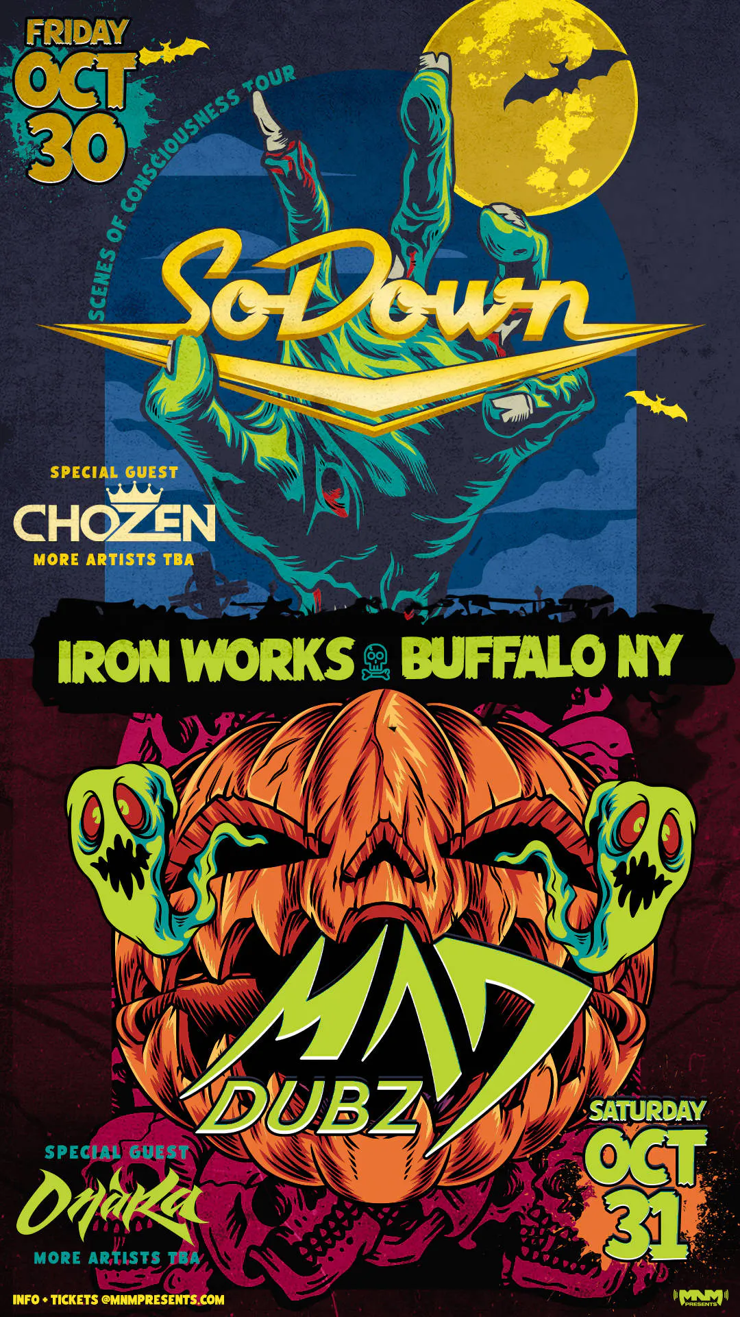 Mad Dubz, SoDown: A 2-night Halloween Weekend event banner