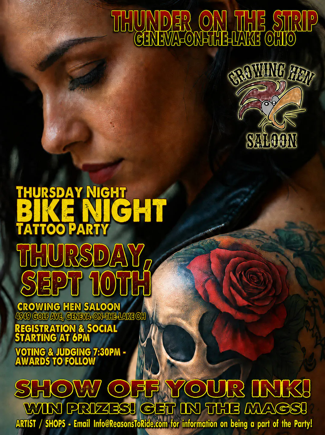 GENEVA Thunder Zone - IRON & INK TATTOO PARTY event banner