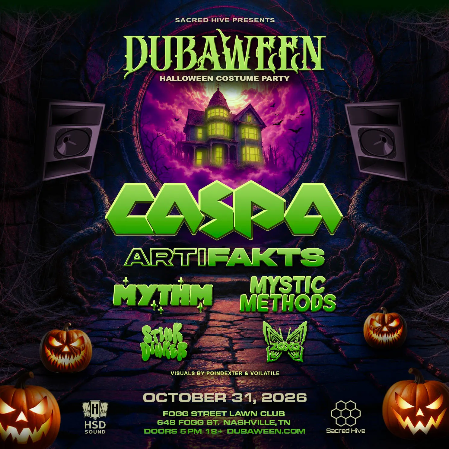 DUBAWEEN 2026 - NASHVILLE'S LARGEST HALLOWEEN COSTUME PARTY event banner