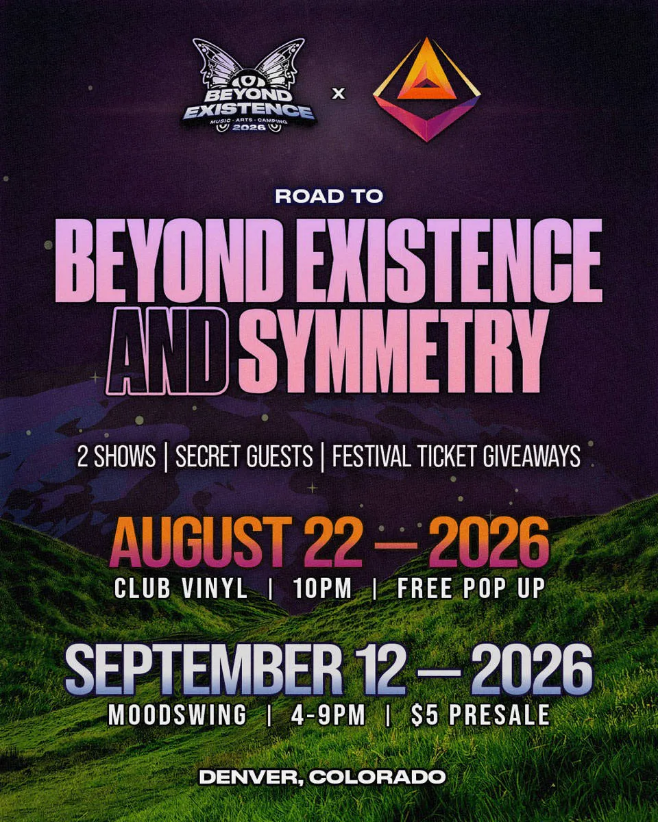 Road To Beyond Existence & Symmetry Festival 2026 event banner