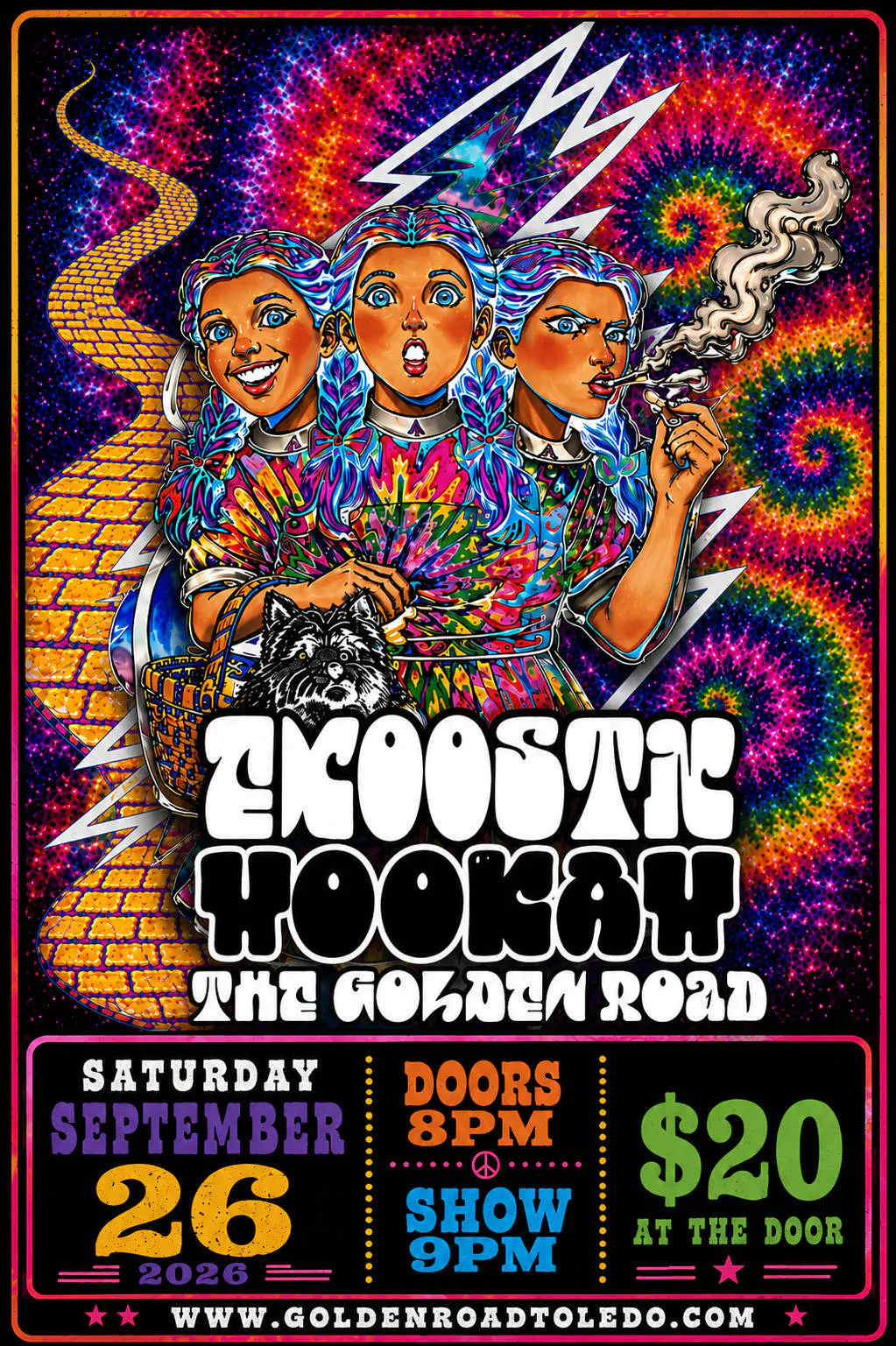 🎶🌈 EKOOSTIK HOOKAH AT THE GOLDEN ROAD 🌈🎶 event banner