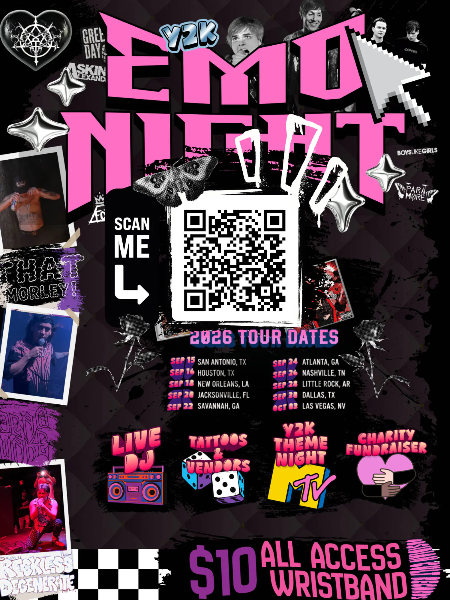 Y2K EMO NIGHT: HTX | OBSIDIAN CULT RECORDS event banner