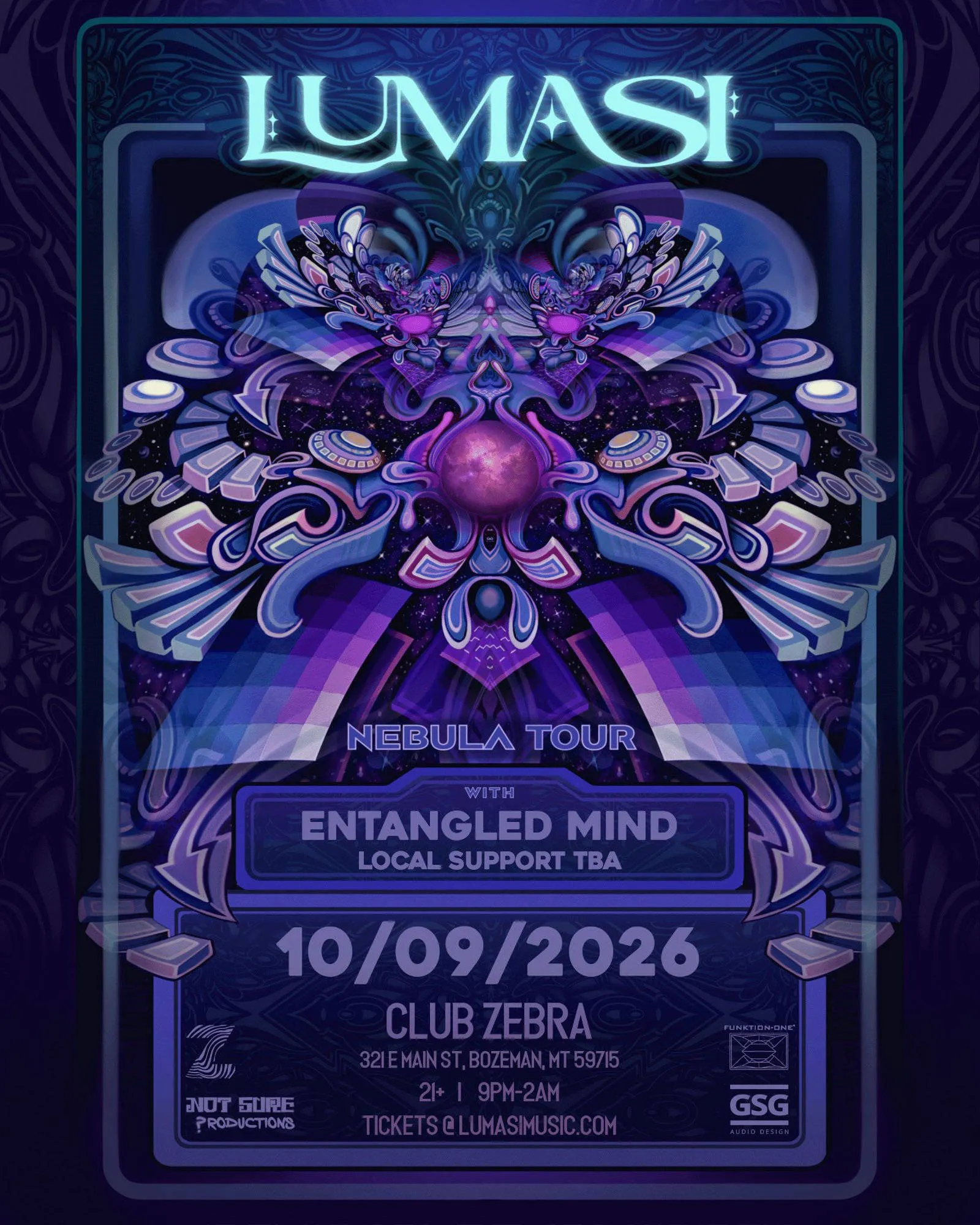NSP Present: Lumasi Nebula Tour with Entangled Mind event banner