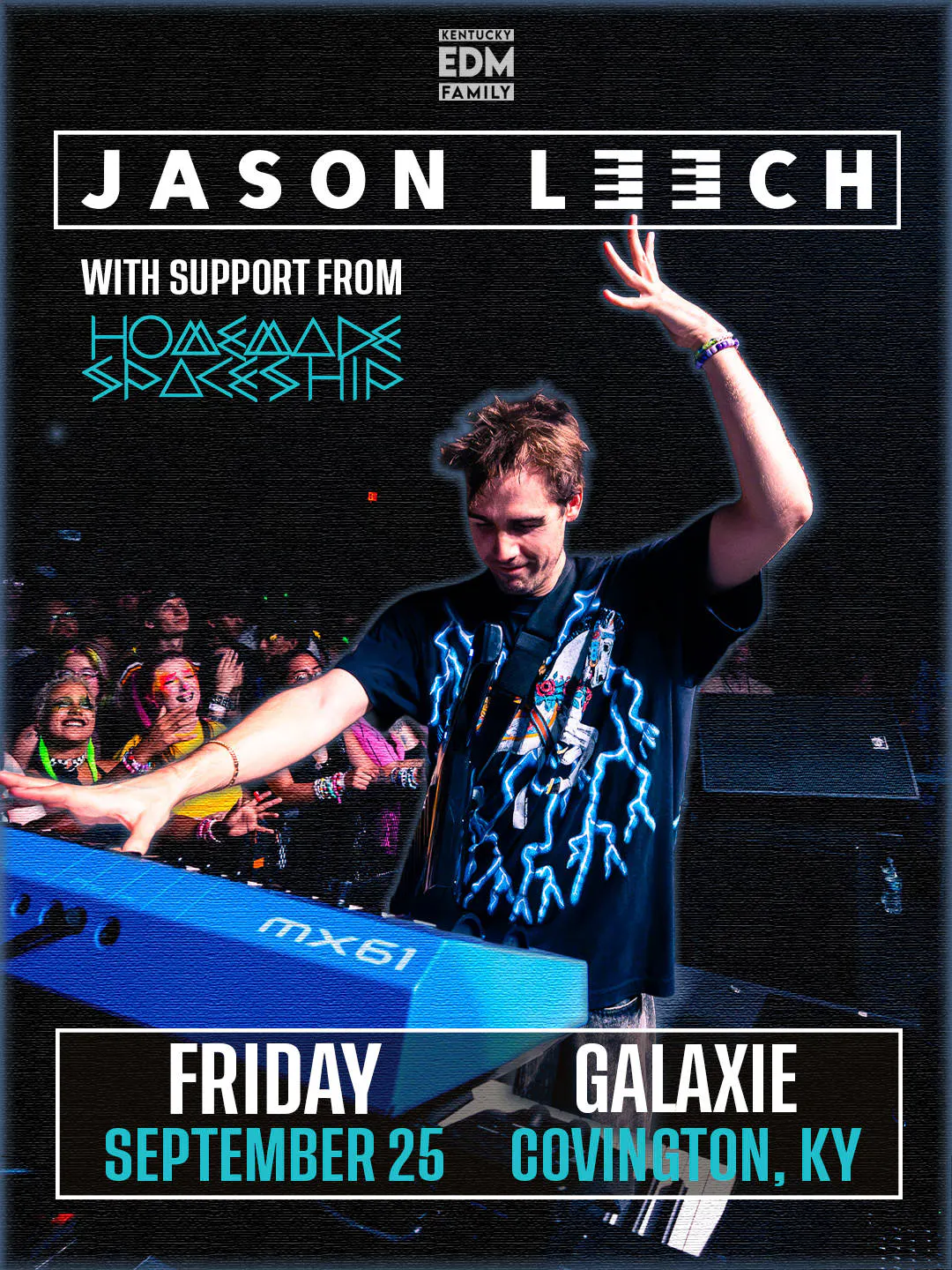 Jason Leech w/ Homemade Spaceship at Galaxie - Covington event banner