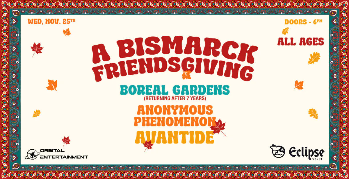 A Bismarck Friendsgiving event banner