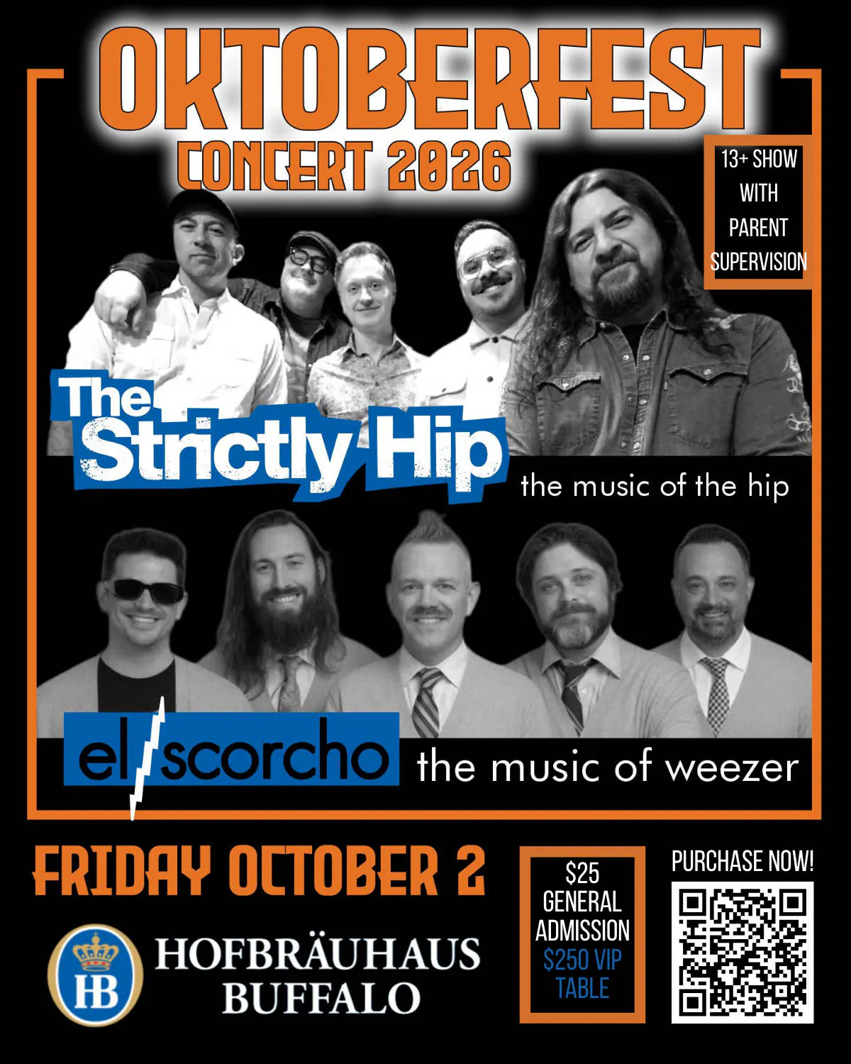 El Scorcho + Strictly Hip event banner