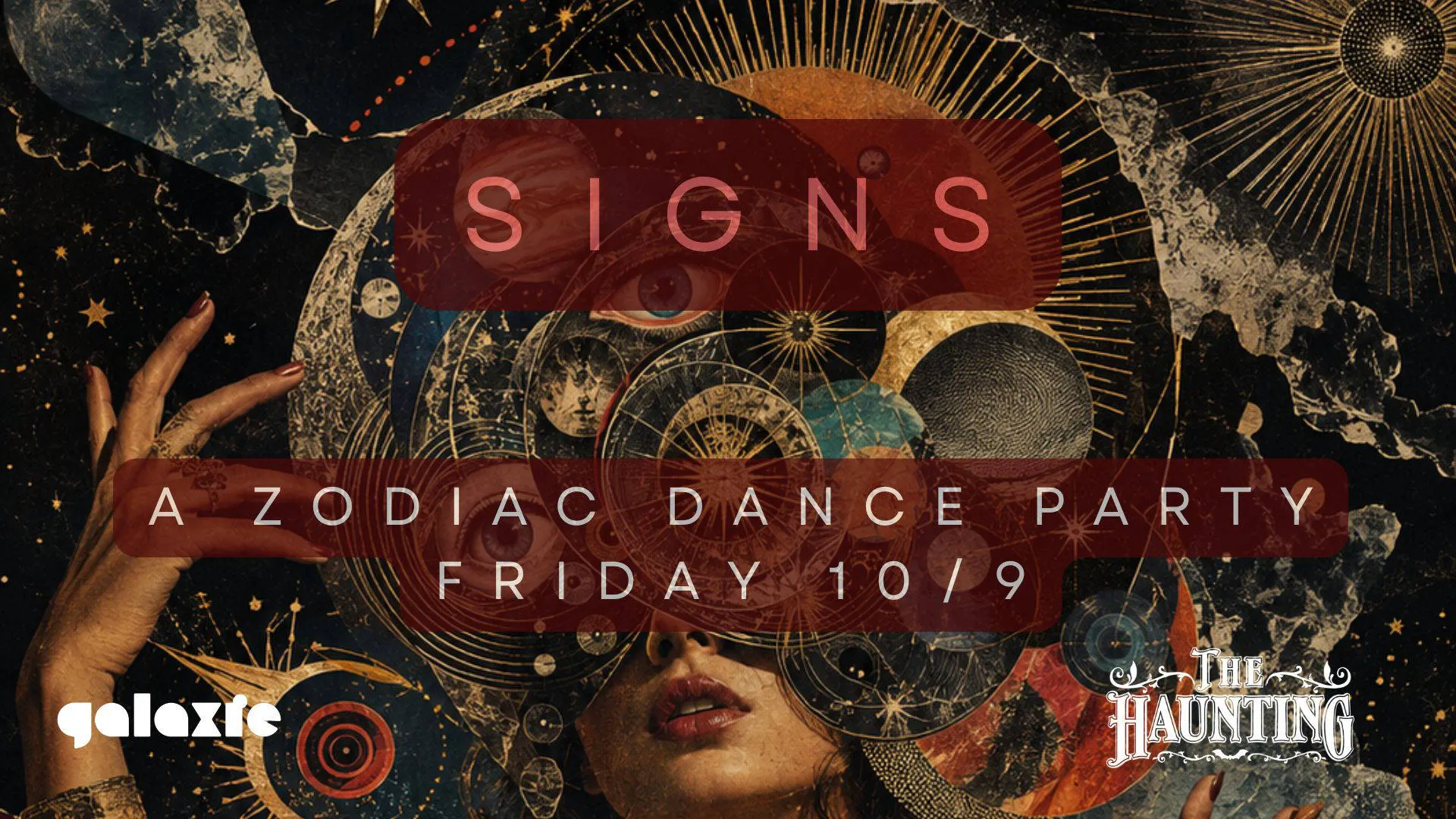 SIGNS: A Zodiac Dance Party event banner