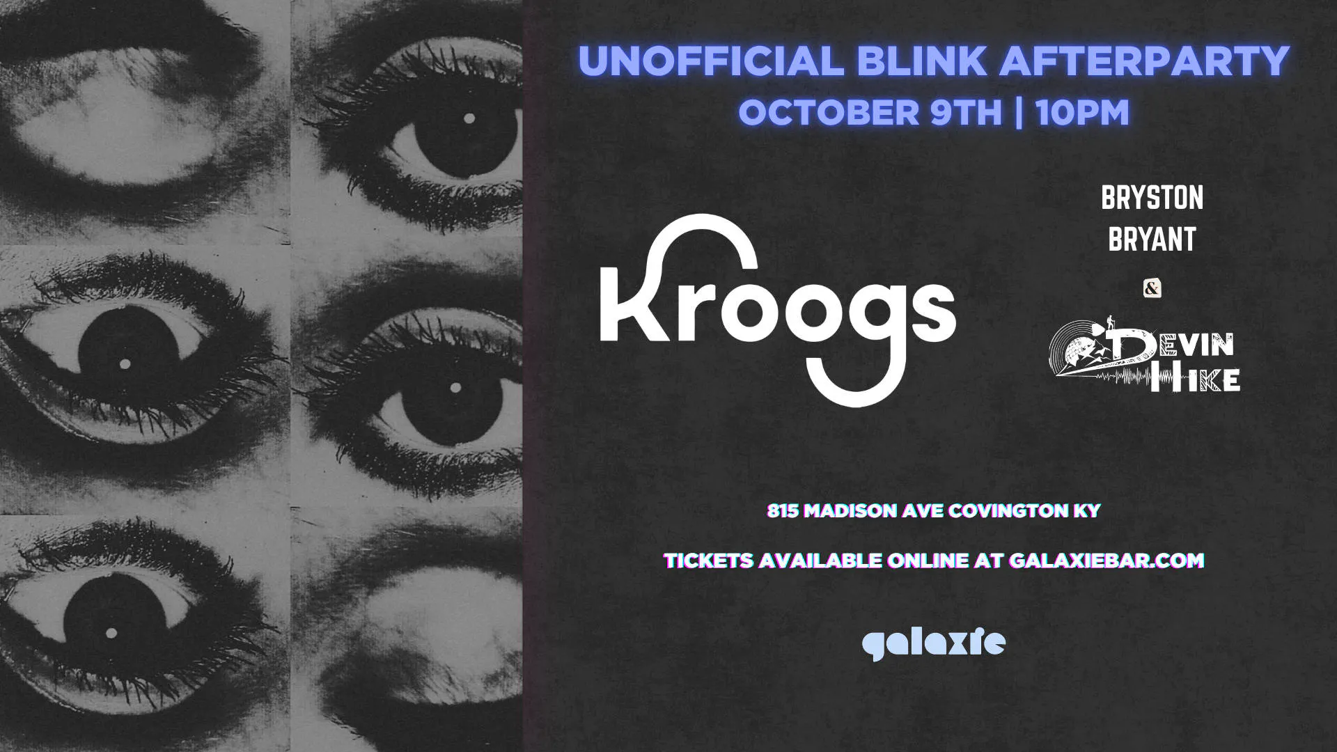 BLINK AFTERPARTY w/ KROOGS + friends event banner