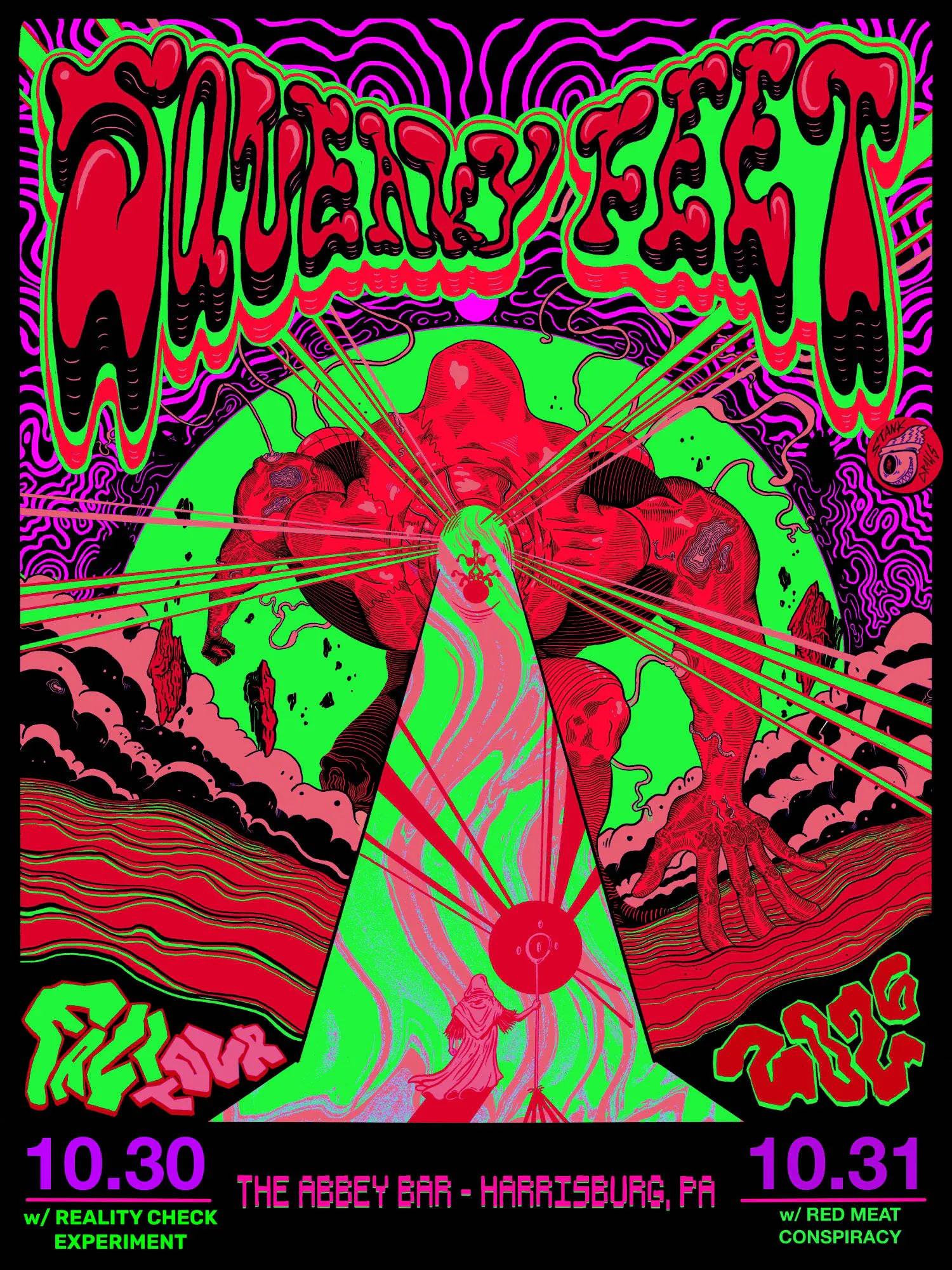 Squeaky Feet Halloween Night 2 - Saturday Oct 31 w/ Red Meat Conspiracy event banner