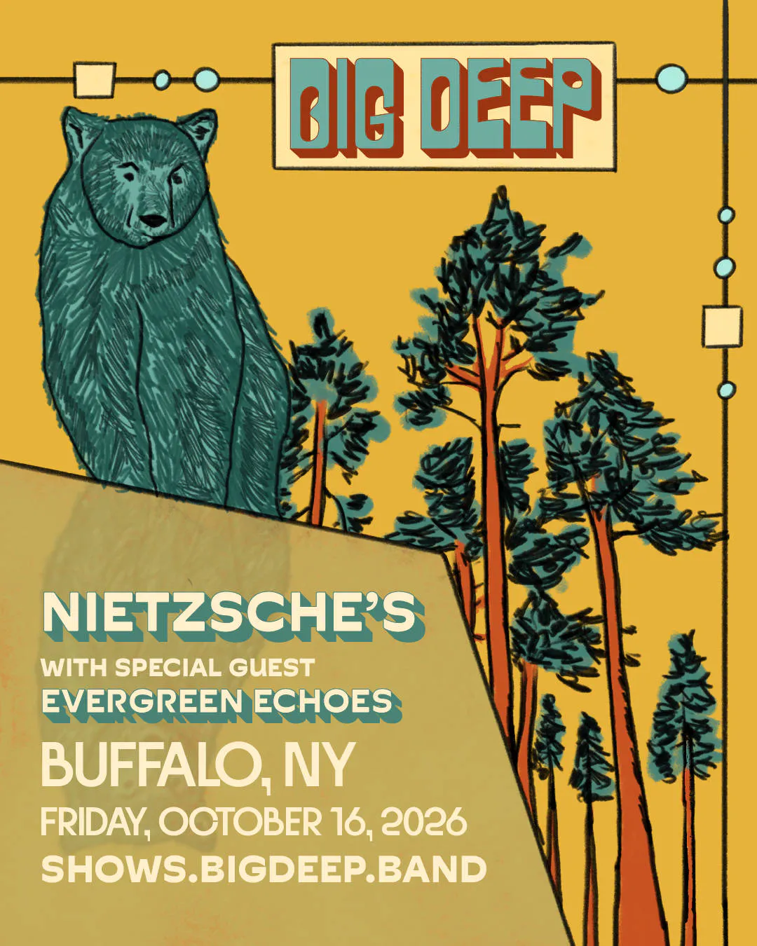 Big Deep ft Jordan Fairless (Formerly of Spafford) & Evergreen Echoes @ Nietzsche's event banner