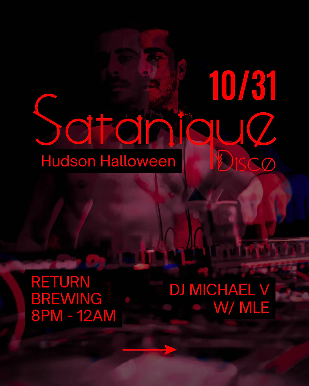 SATANIQUE DISCO event banner